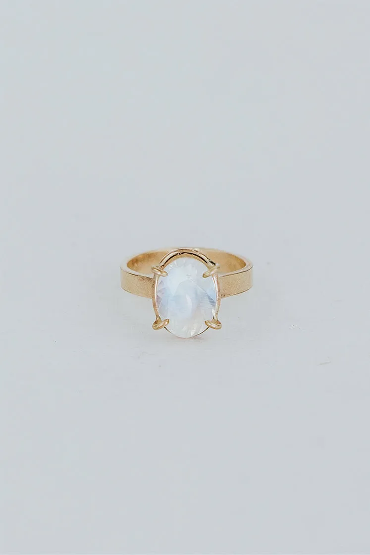 Moonstone Embrace Ring