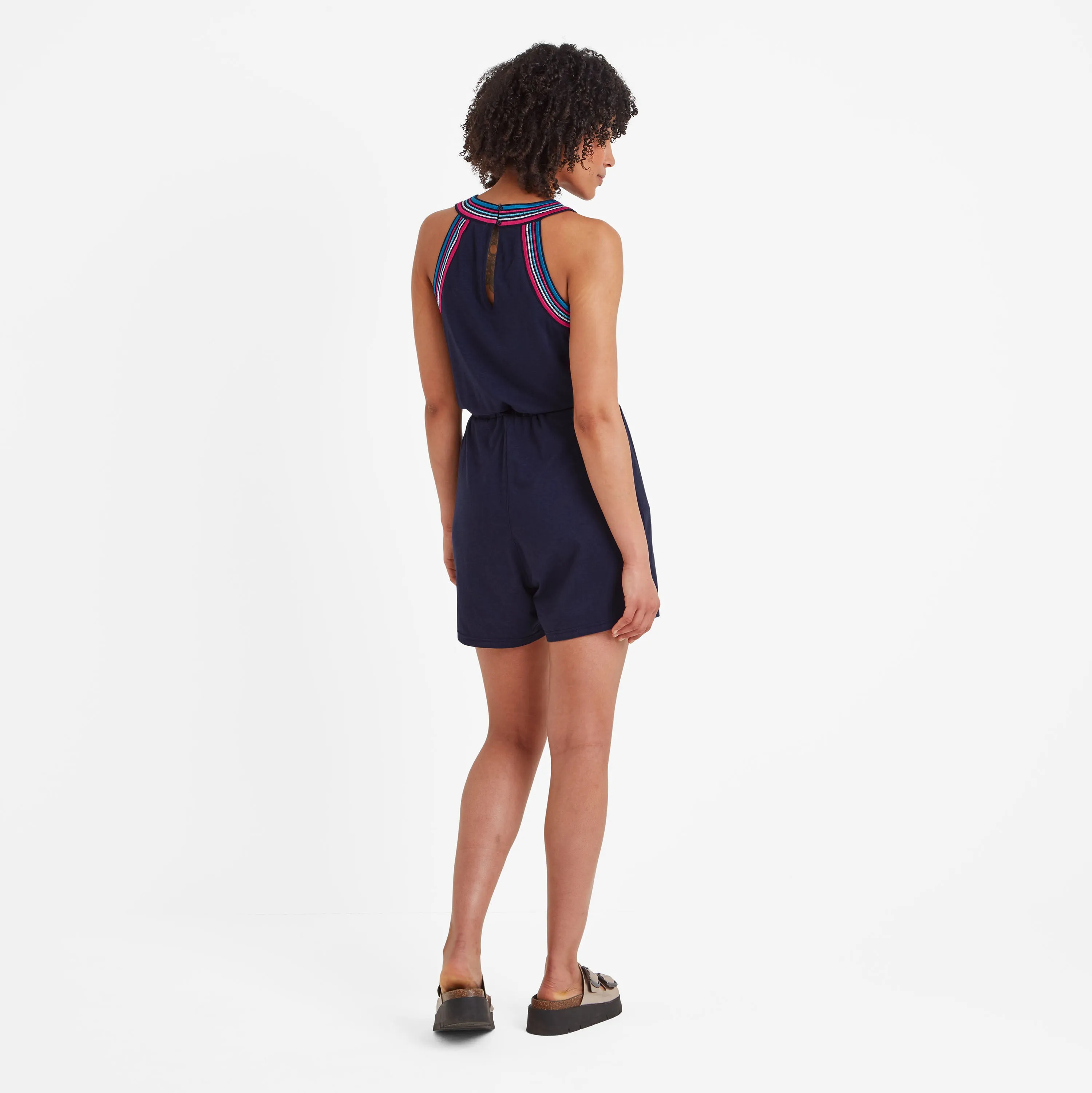 Nadine Womens Playsuit - Dark Indigo