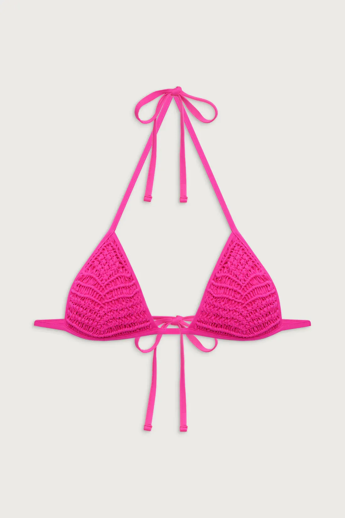 Naia Triangle Halter Top - Sea Star Pink