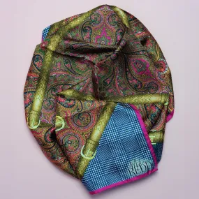 Nette Jean Paisley Pink Square Scarf