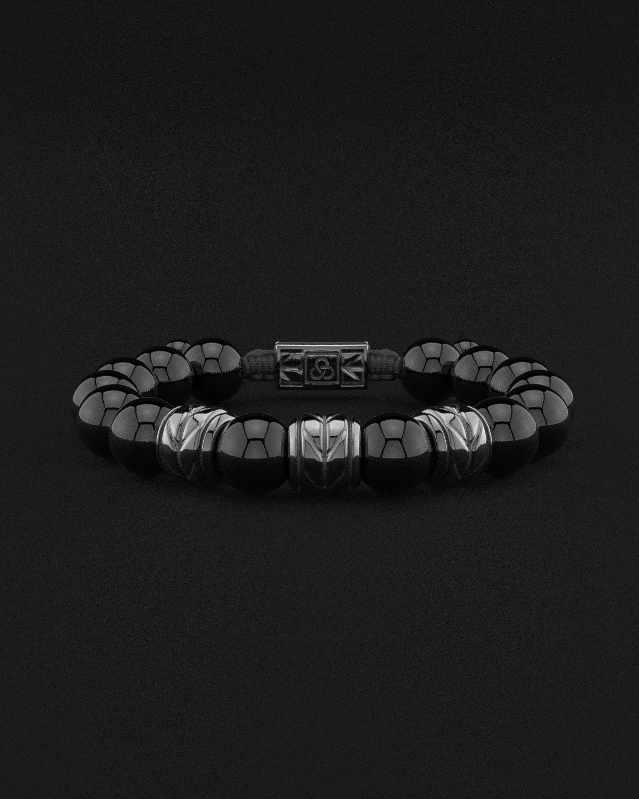 Onyx Bracelet 12mm | Woven