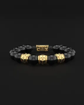 Onyx Bracelet 12mm | Woven