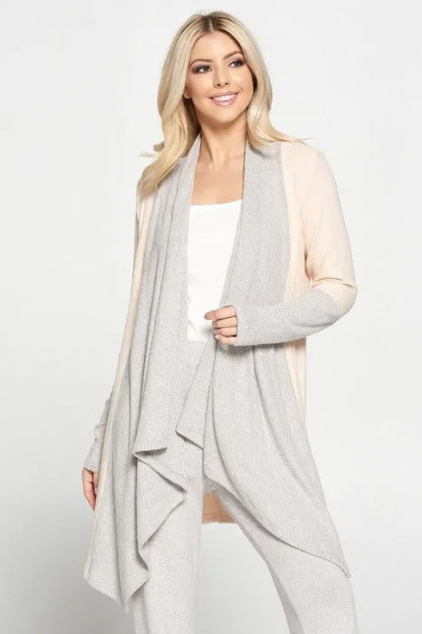 Open Draped Cardigan