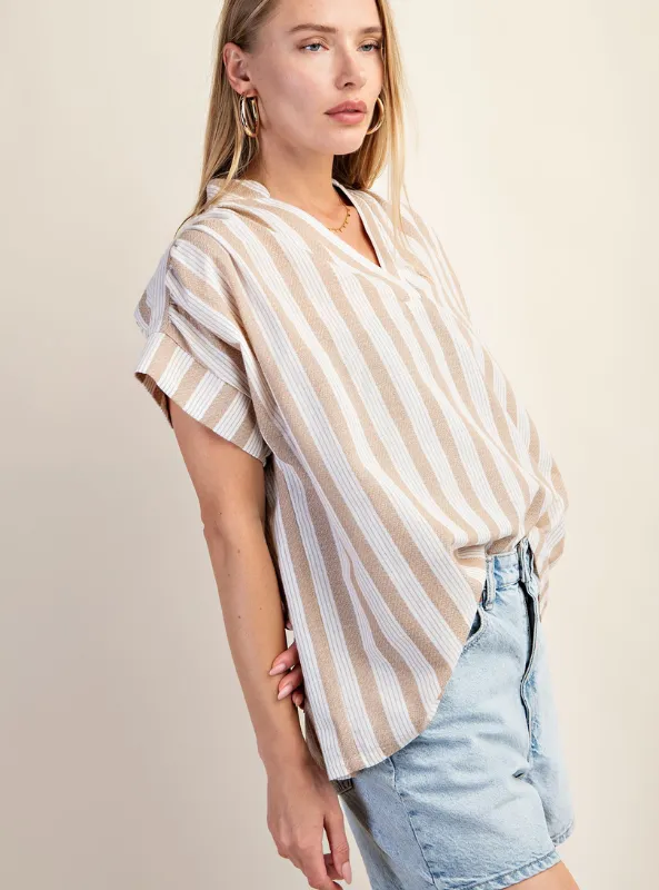 Oversized V-Neck Top