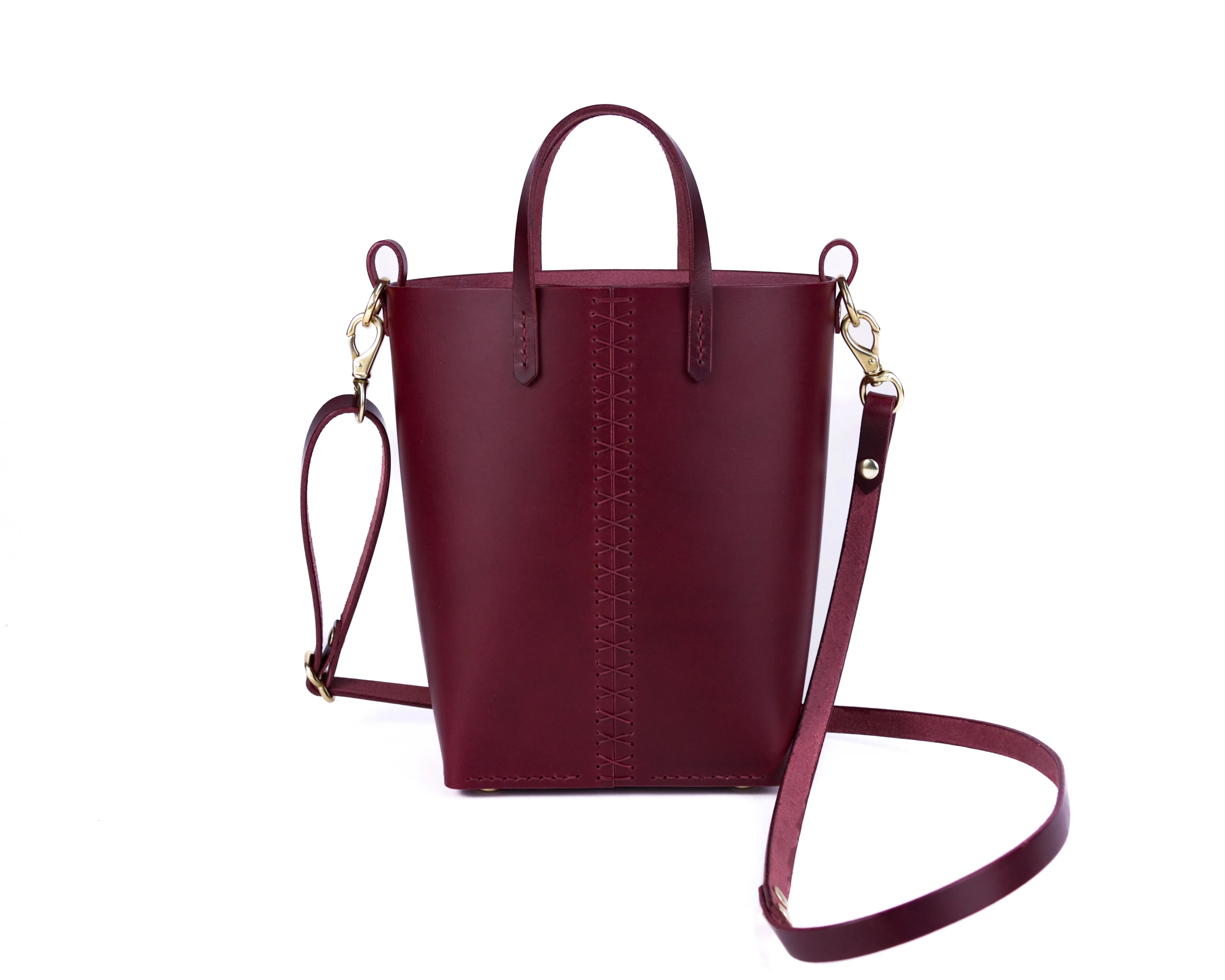 Palmetto Bucket Bag: Bordeaux