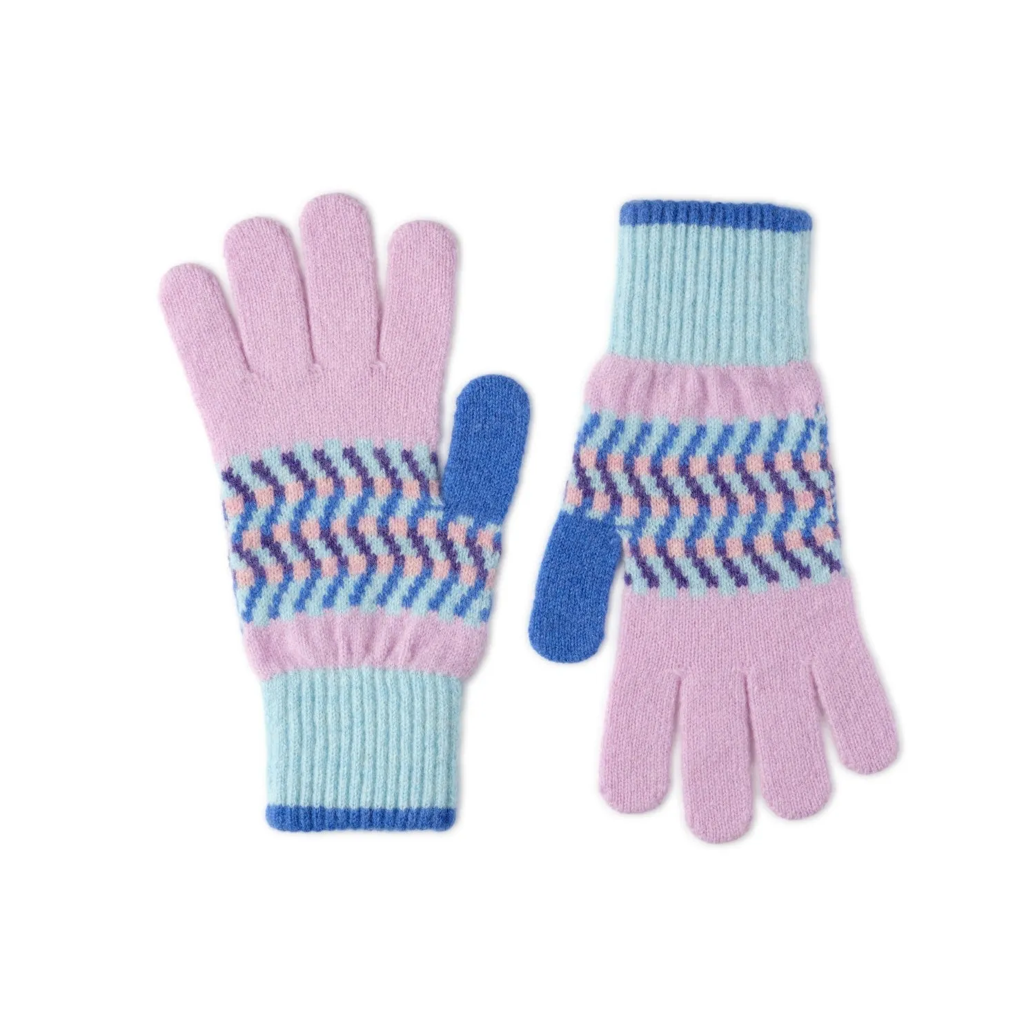 Patterned Ladies Wool Gloves | Corra | Lomond