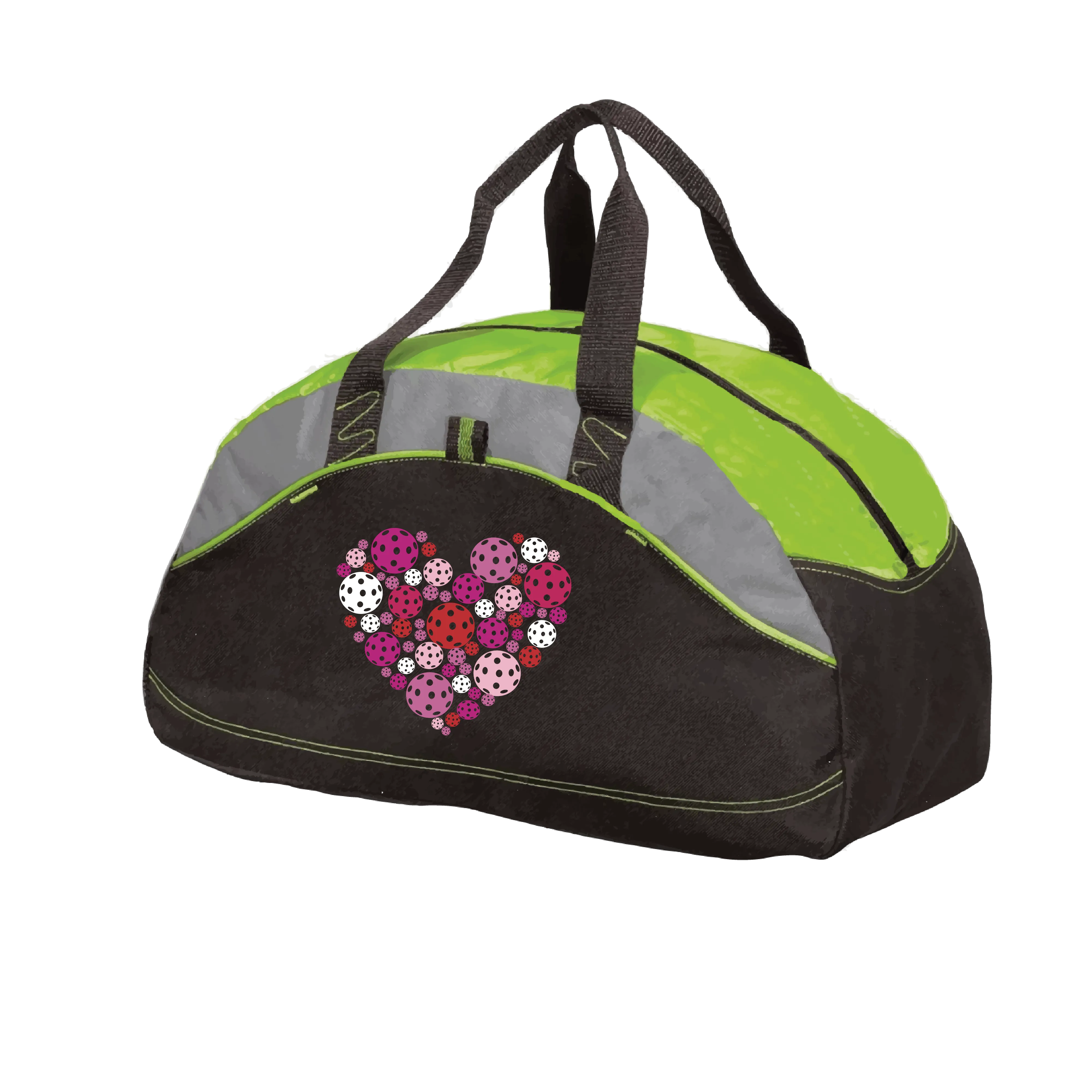 Pickelball Heart | Pickleball Sports Duffel | Medium Size Court Bag