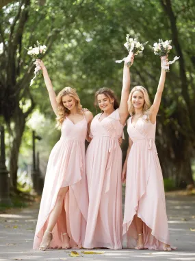 Pink Bridesmaid Gowns