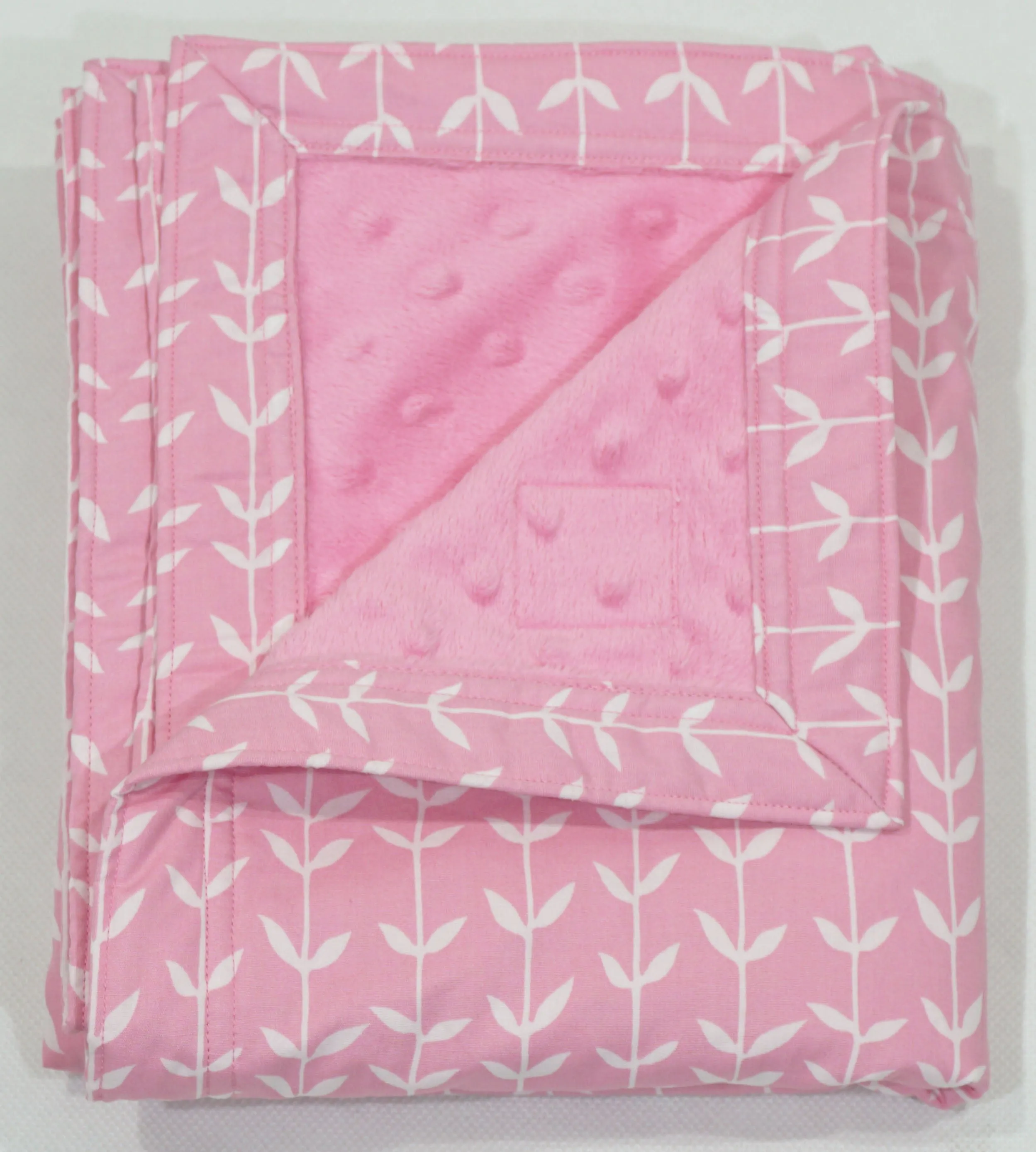 Pink Vines - Babycuddle Minky Blanket