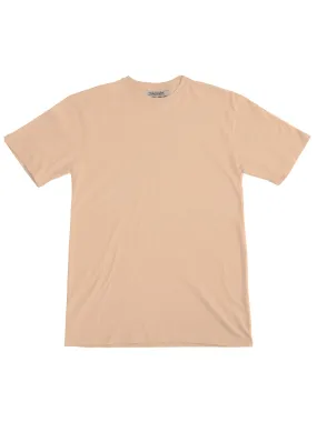 Plant Dyed Organic Oversized Tee in Tan