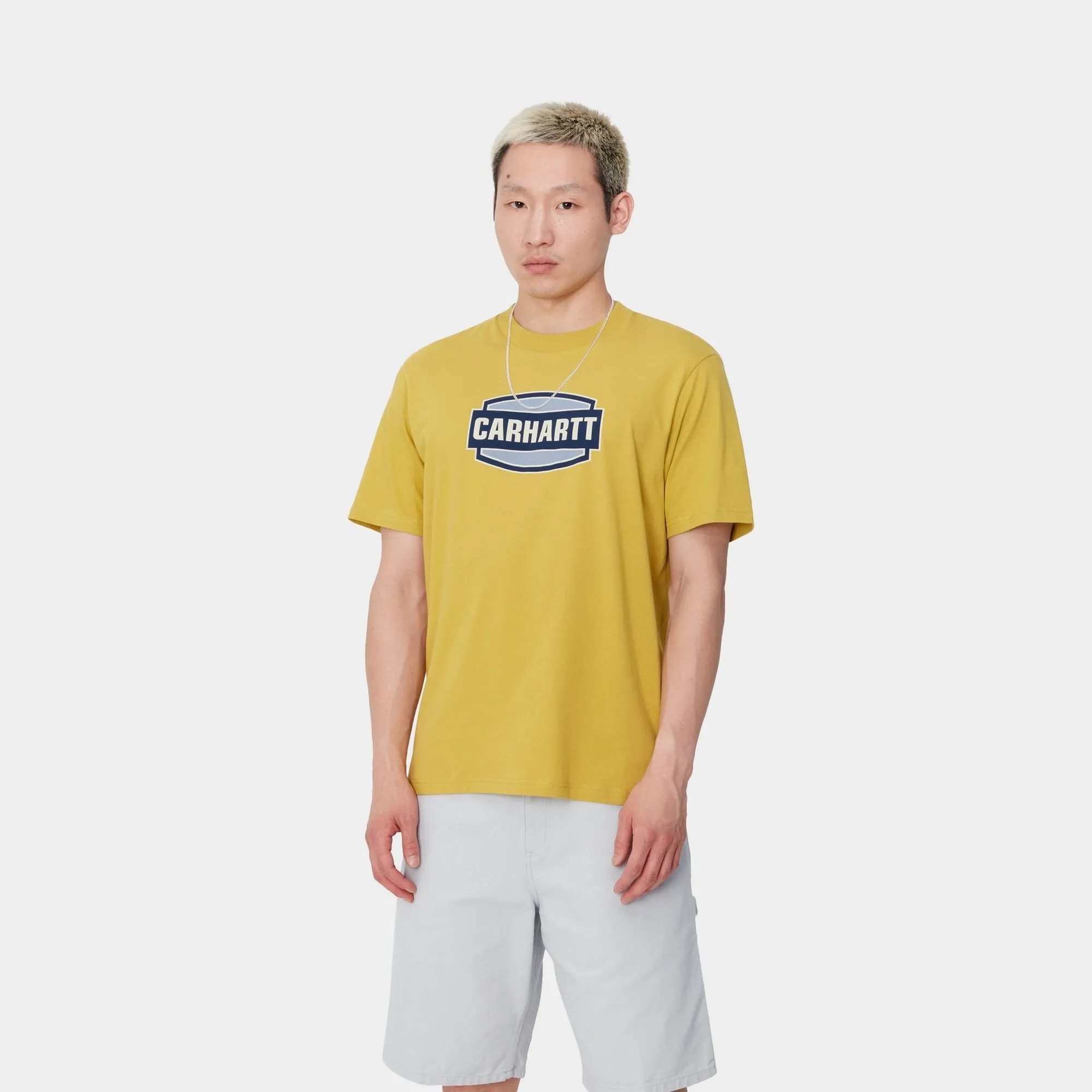 Press Script T-Shirt | Golden Olive