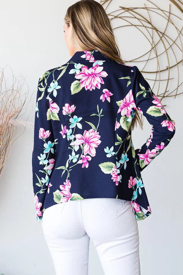 "Get to The Point"  Floral Blazer