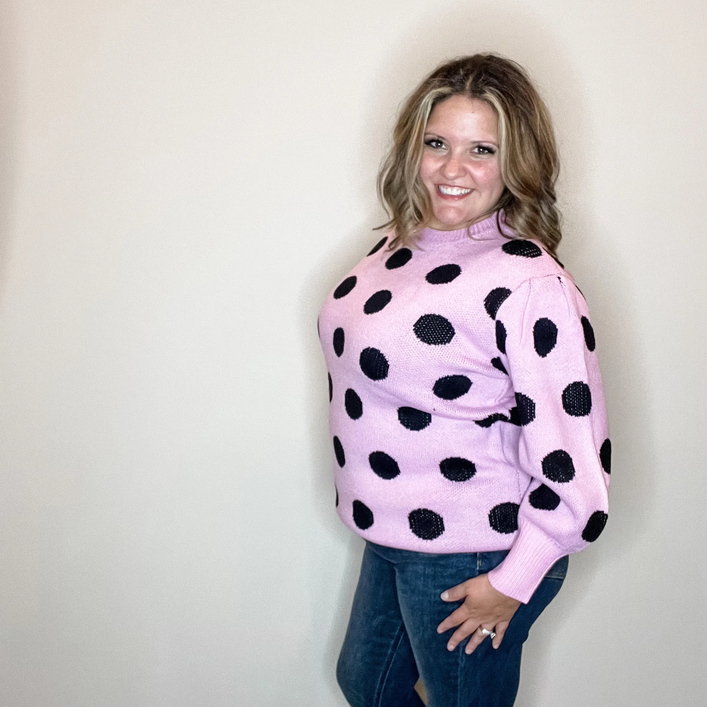 "I Say Yes" Polka Dot Sweater