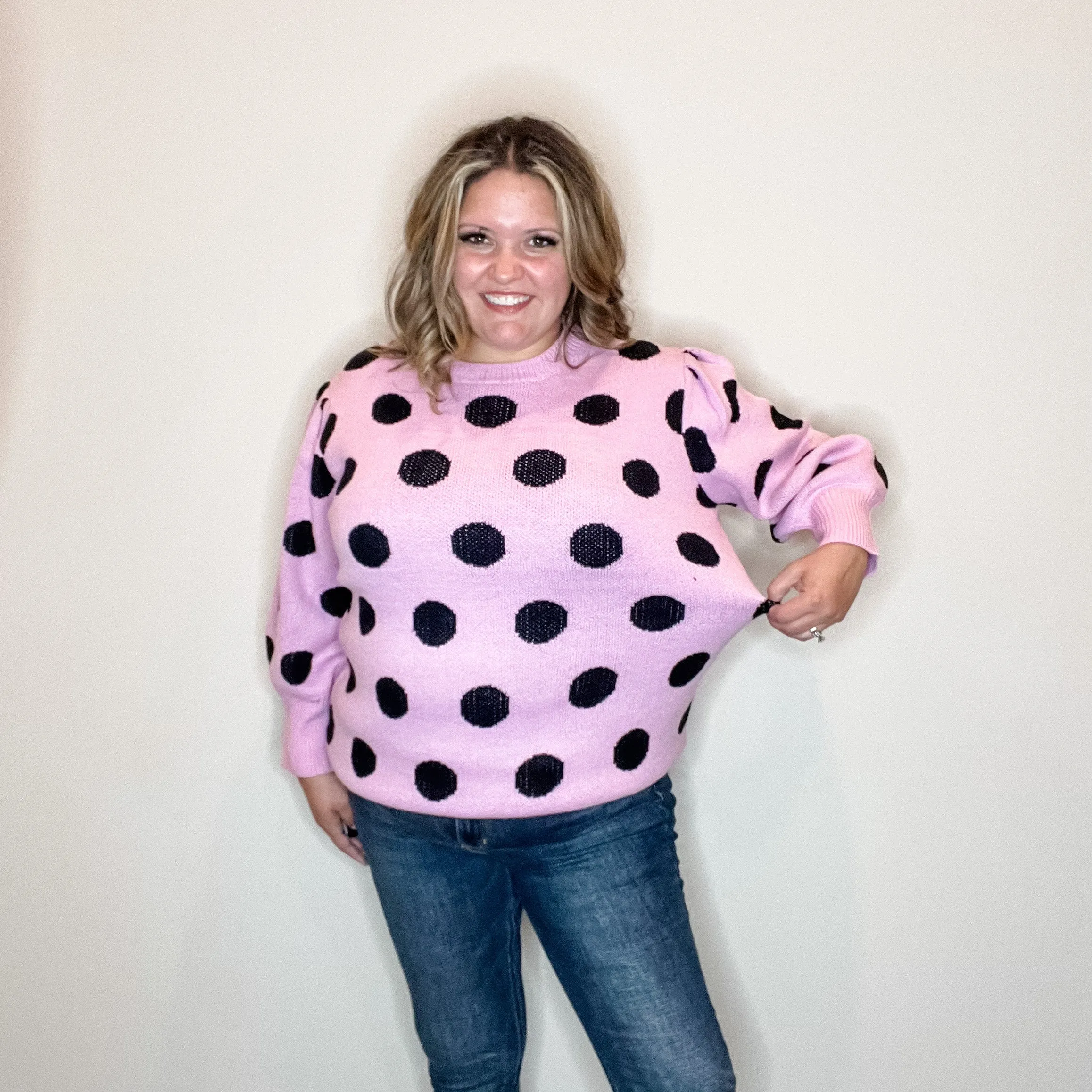 "I Say Yes" Polka Dot Sweater