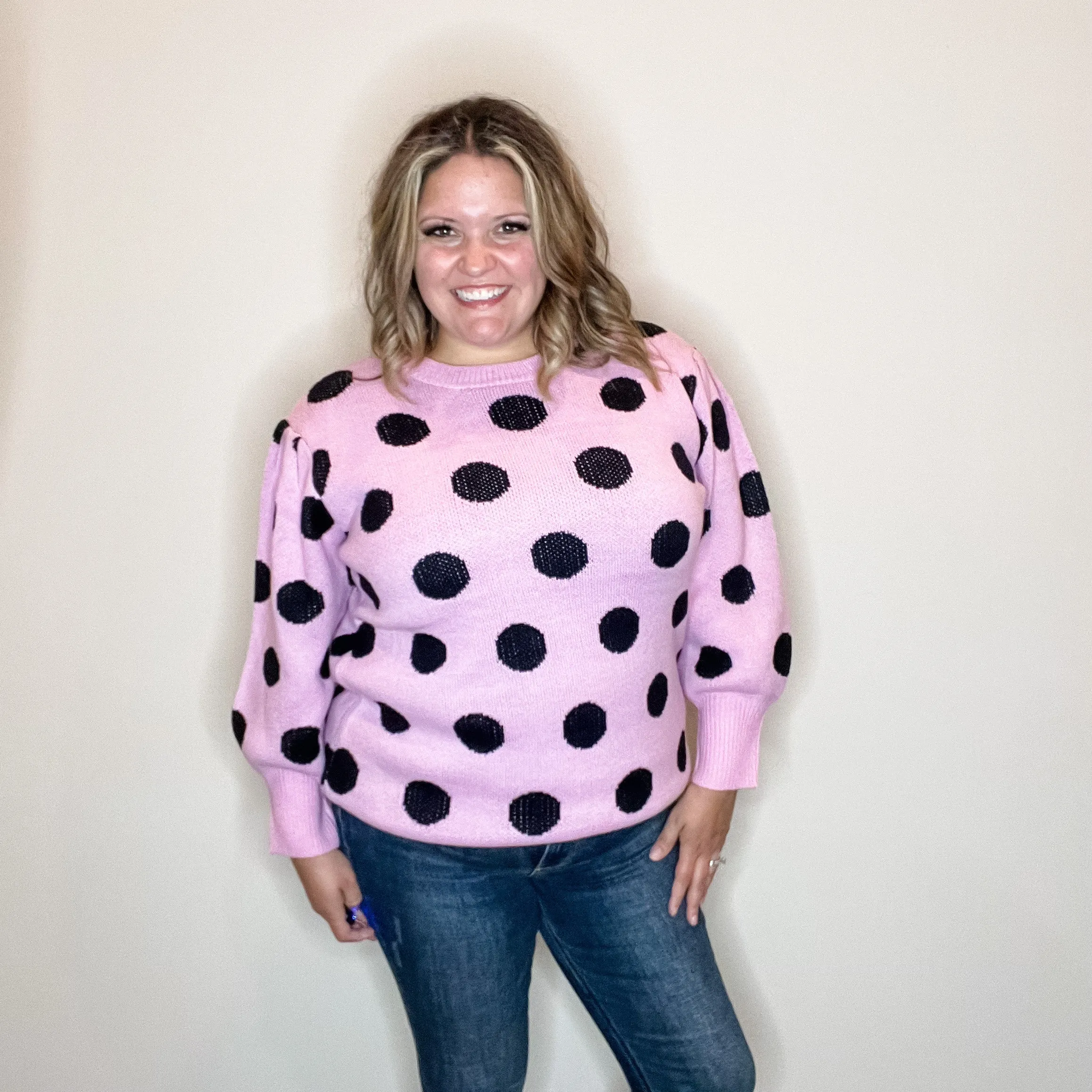 "I Say Yes" Polka Dot Sweater