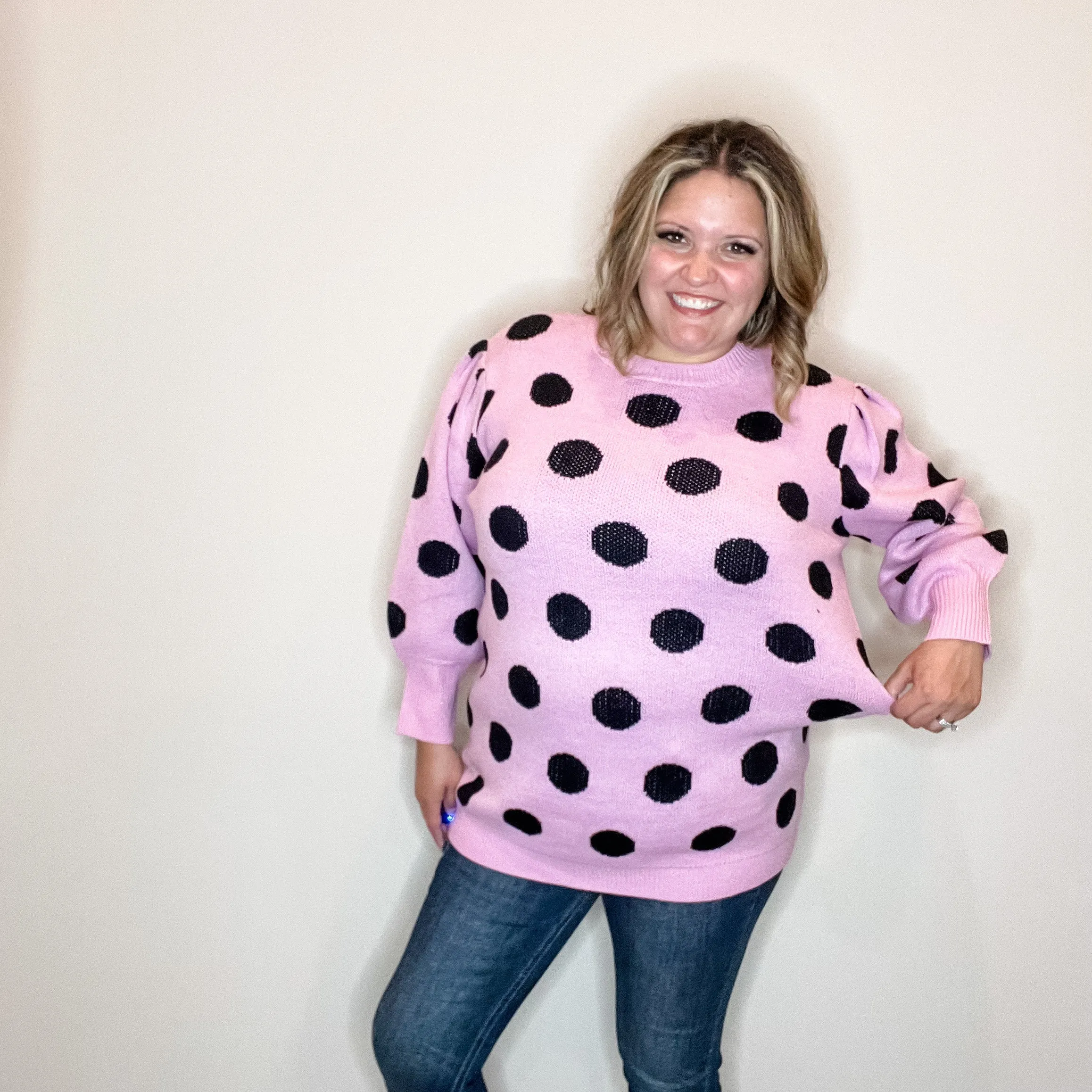 "I Say Yes" Polka Dot Sweater