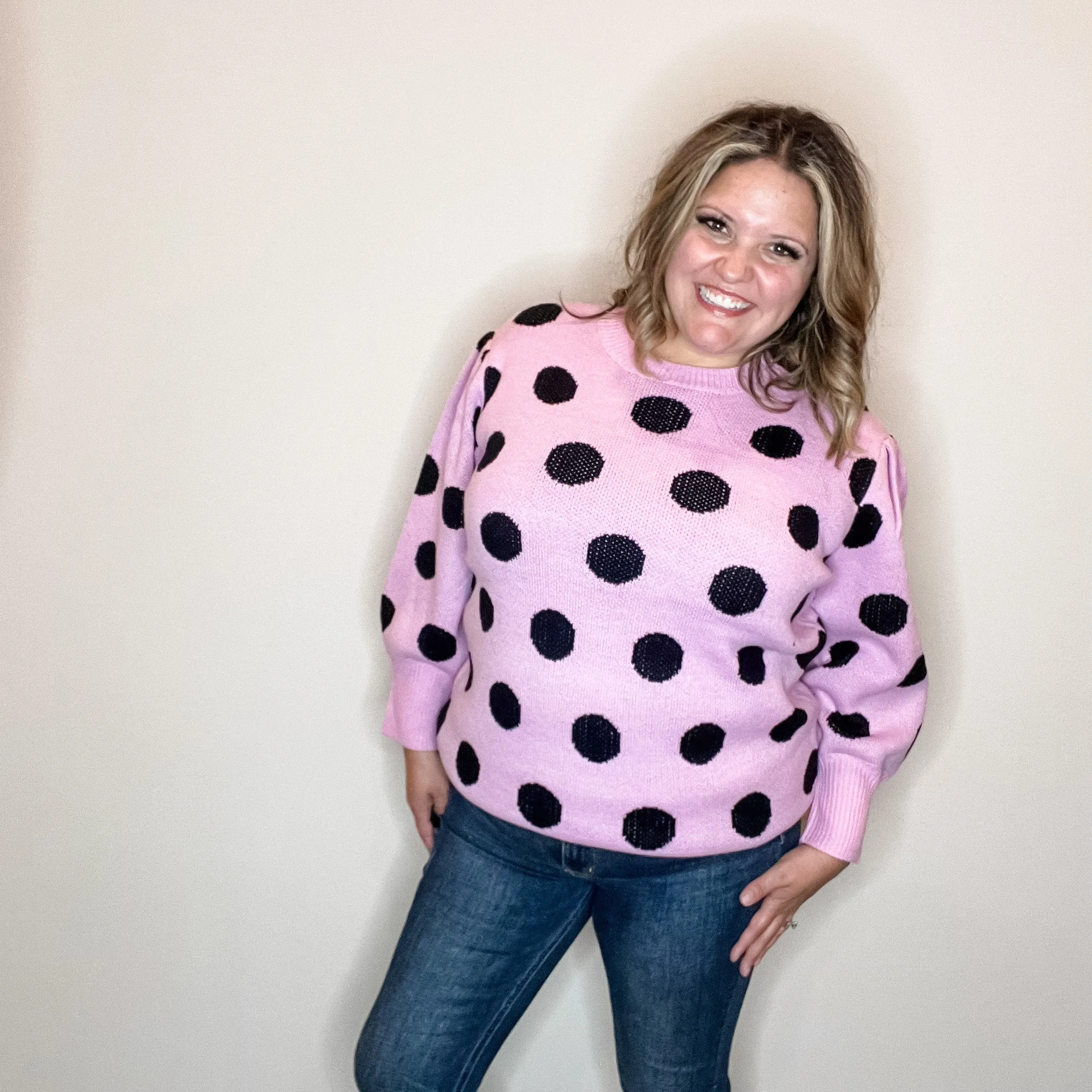 "I Say Yes" Polka Dot Sweater