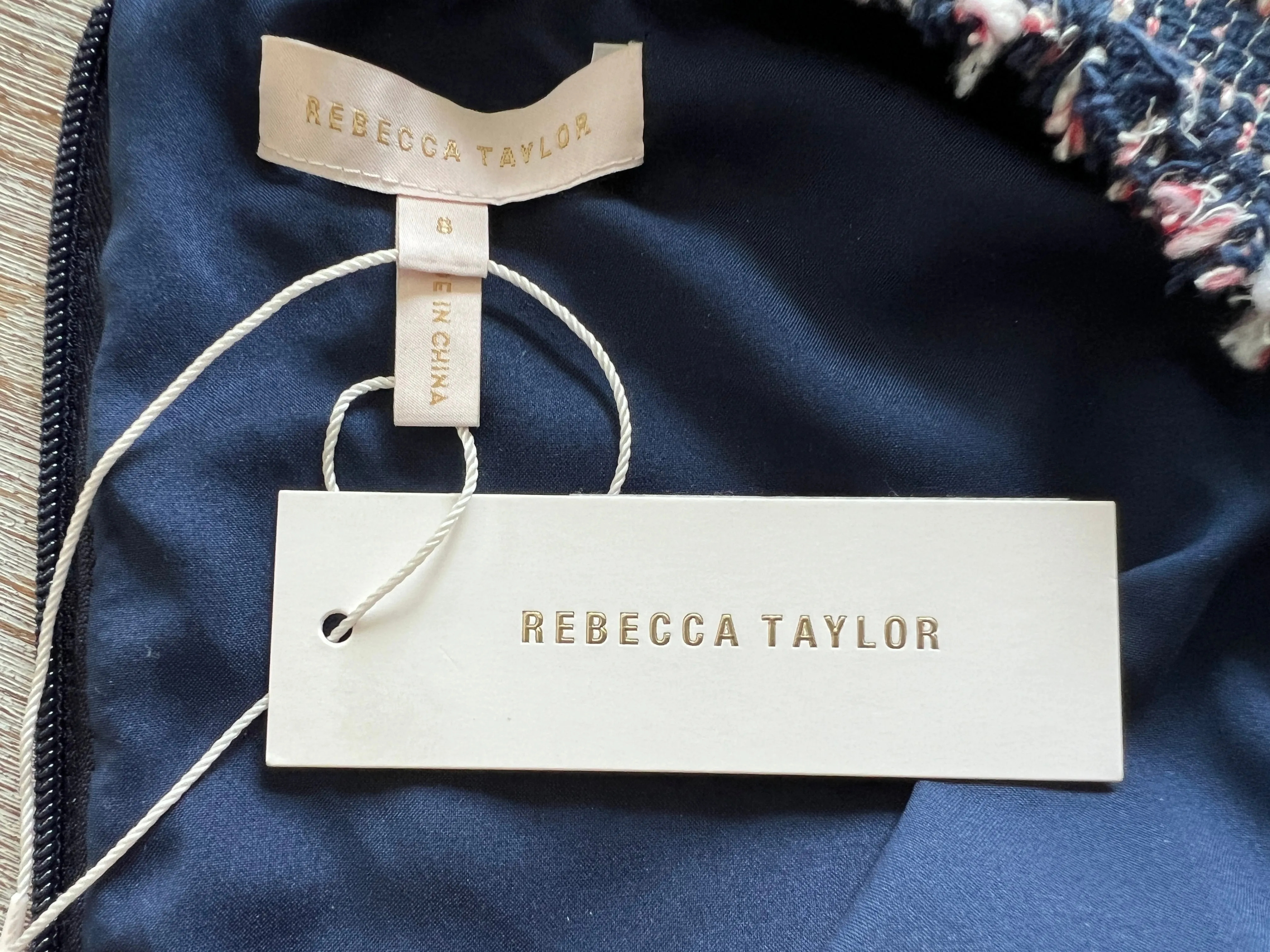 Rebecca Taylor Tweed Navy Dress, 8