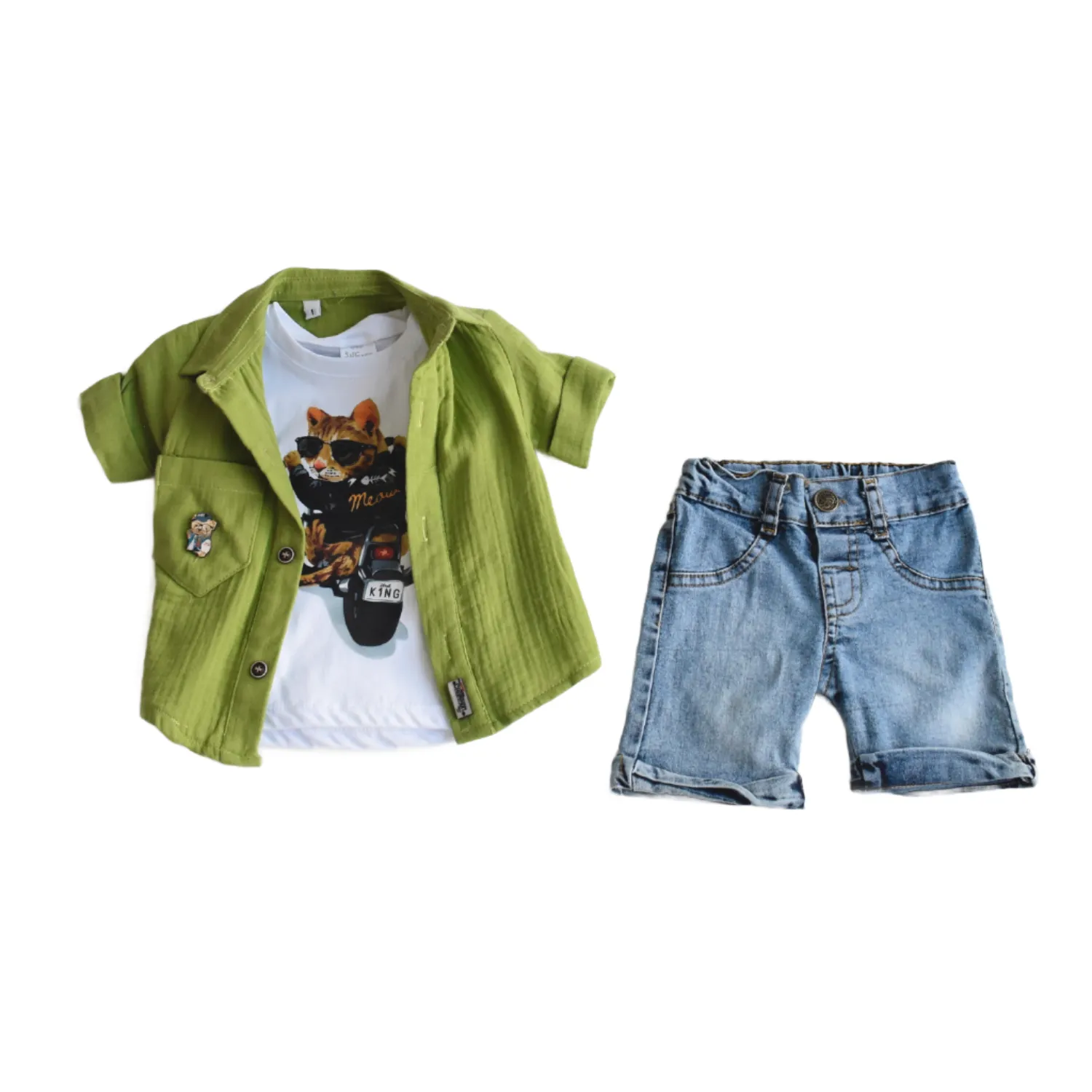 Rebel Cat Boys Casual Set