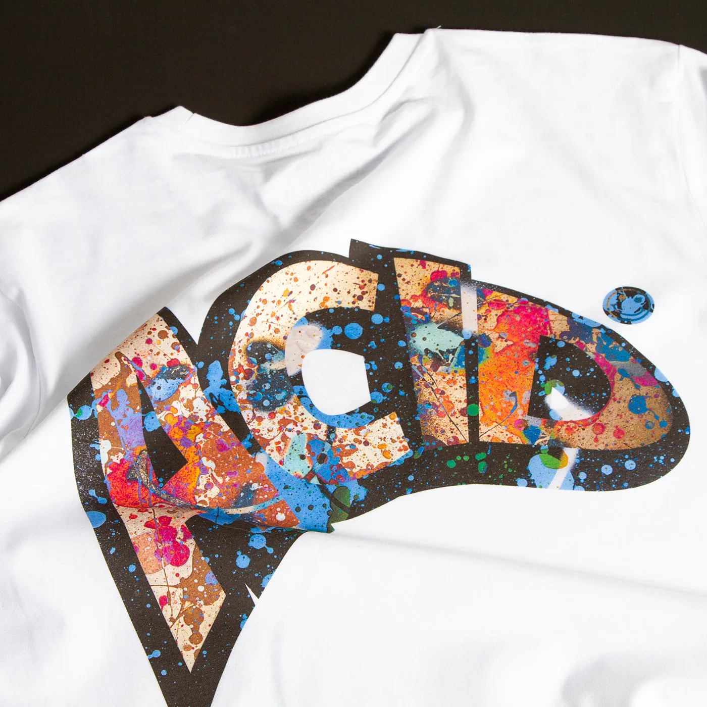 Remixed 1 Acid Jam Front Print - Tshirt - White