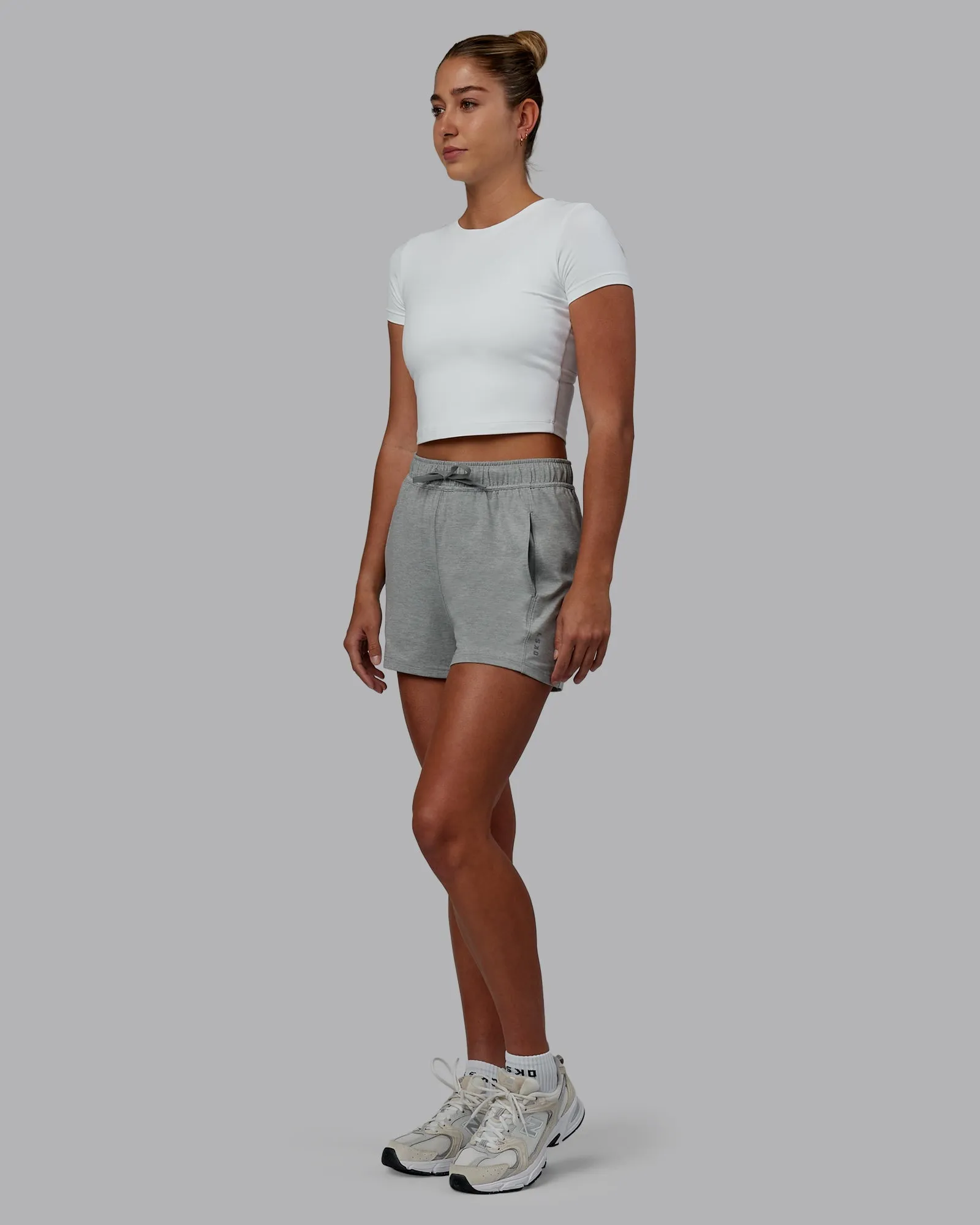 Restore CloudFLX Shorts - Light Grey Marl