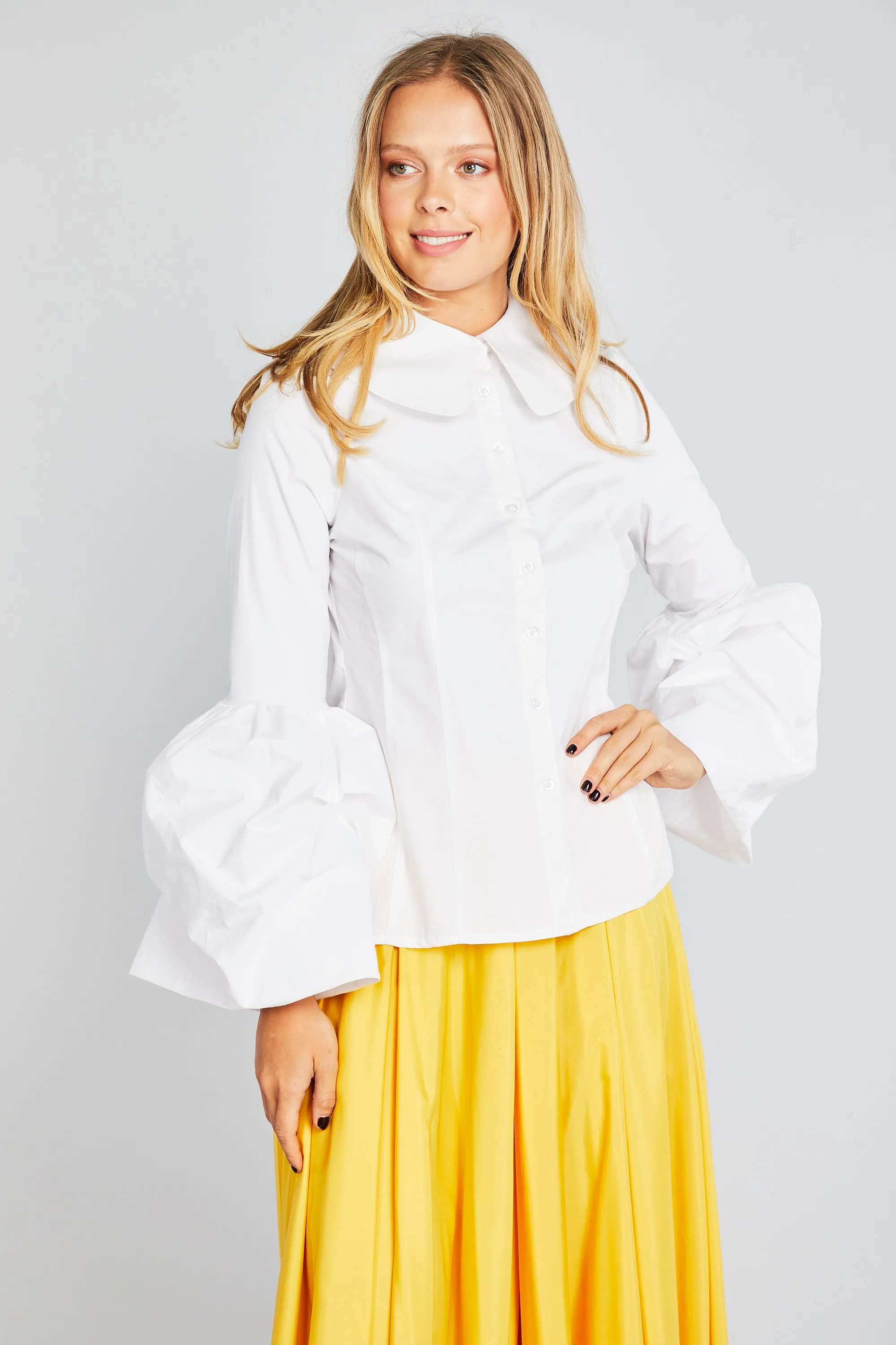 Romantic Queen Balloon Sleeve Blouse