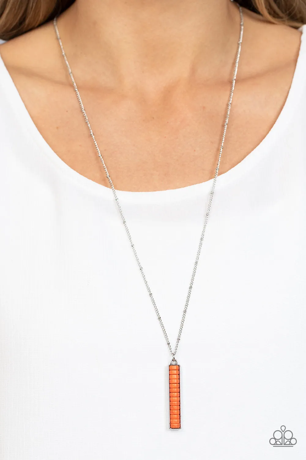 Rural Regeneration - Orange Paparazzi Necklace