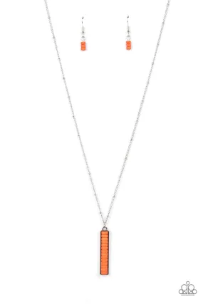 Rural Regeneration - Orange Paparazzi Necklace