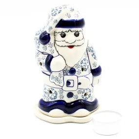 Santa Tea Candle Holder in Winter Wonderland