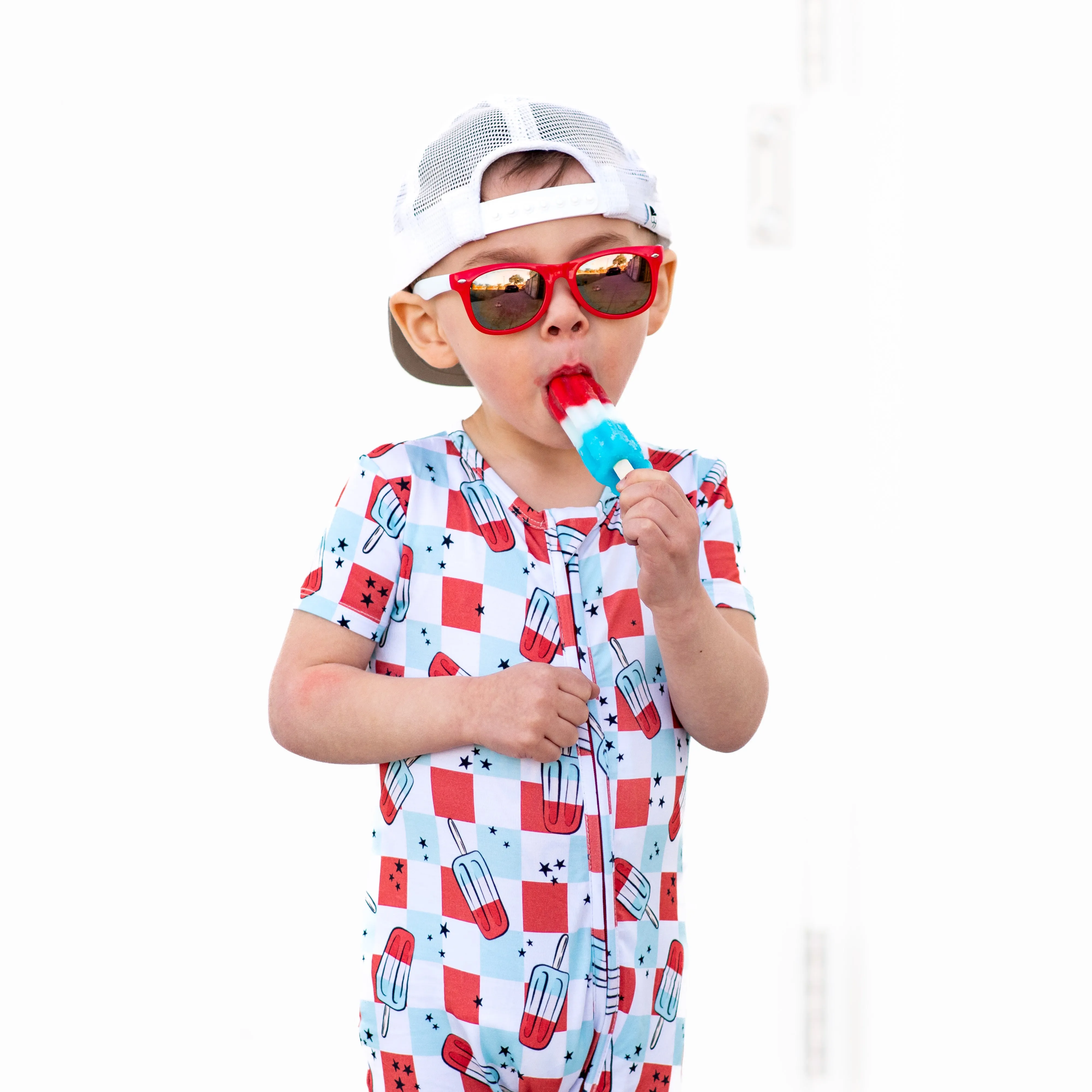 SHORTIE ZIP ROMPER - Bomb Pops