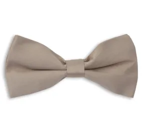 Stone Plain Skinny Bow Tie