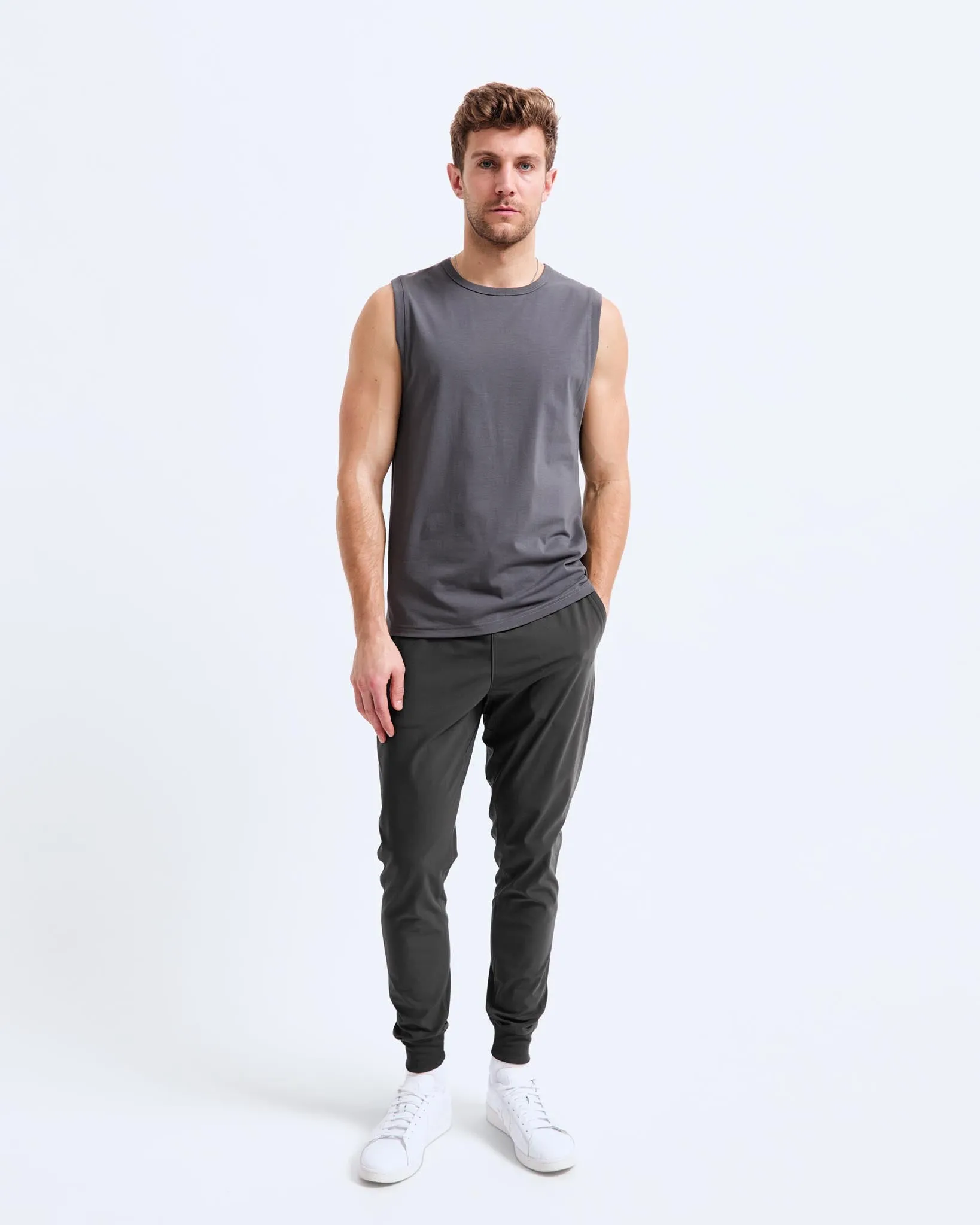 Stretch Warp Knit Coach's Slim Jogger