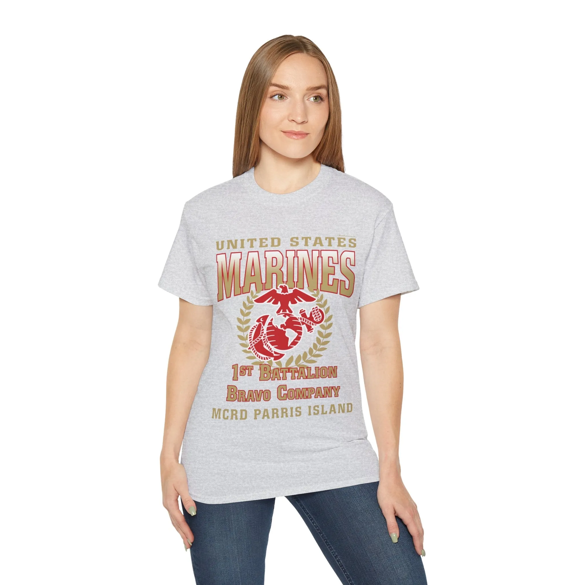 T-Shirt: Bravo Co. MCRD Parris Island (EGA, Blank Back)