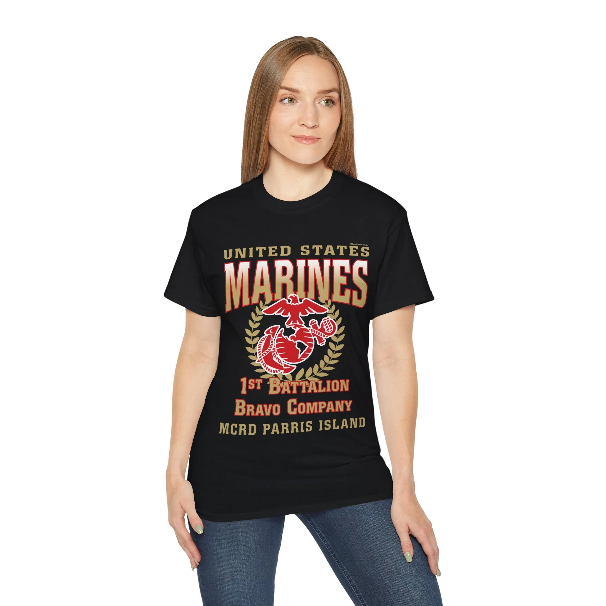 T-Shirt: Bravo Co. MCRD Parris Island (EGA, Blank Back)