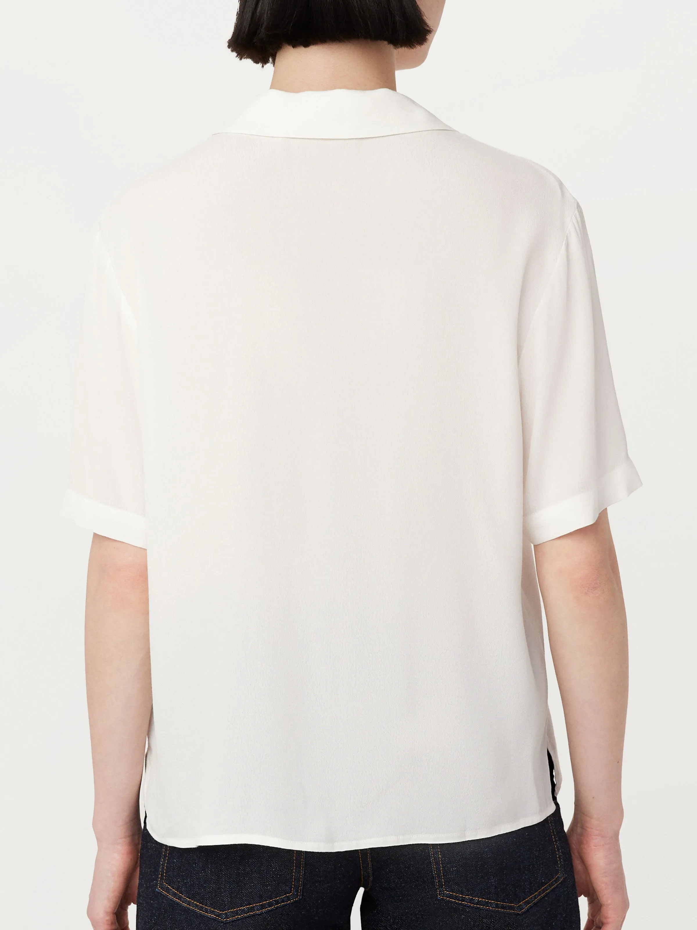 The Camp Collar Blouse in White