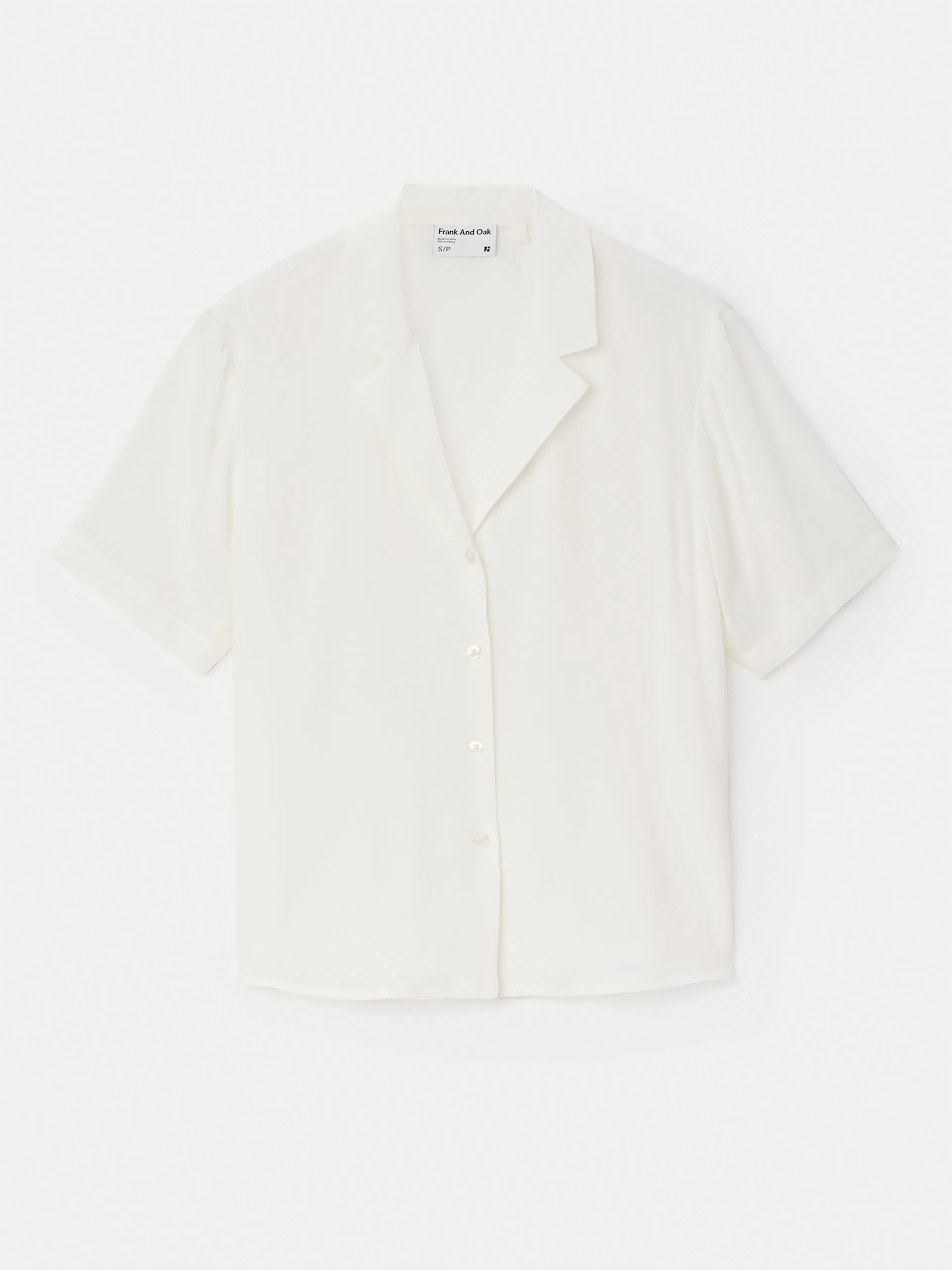 The Camp Collar Blouse in White