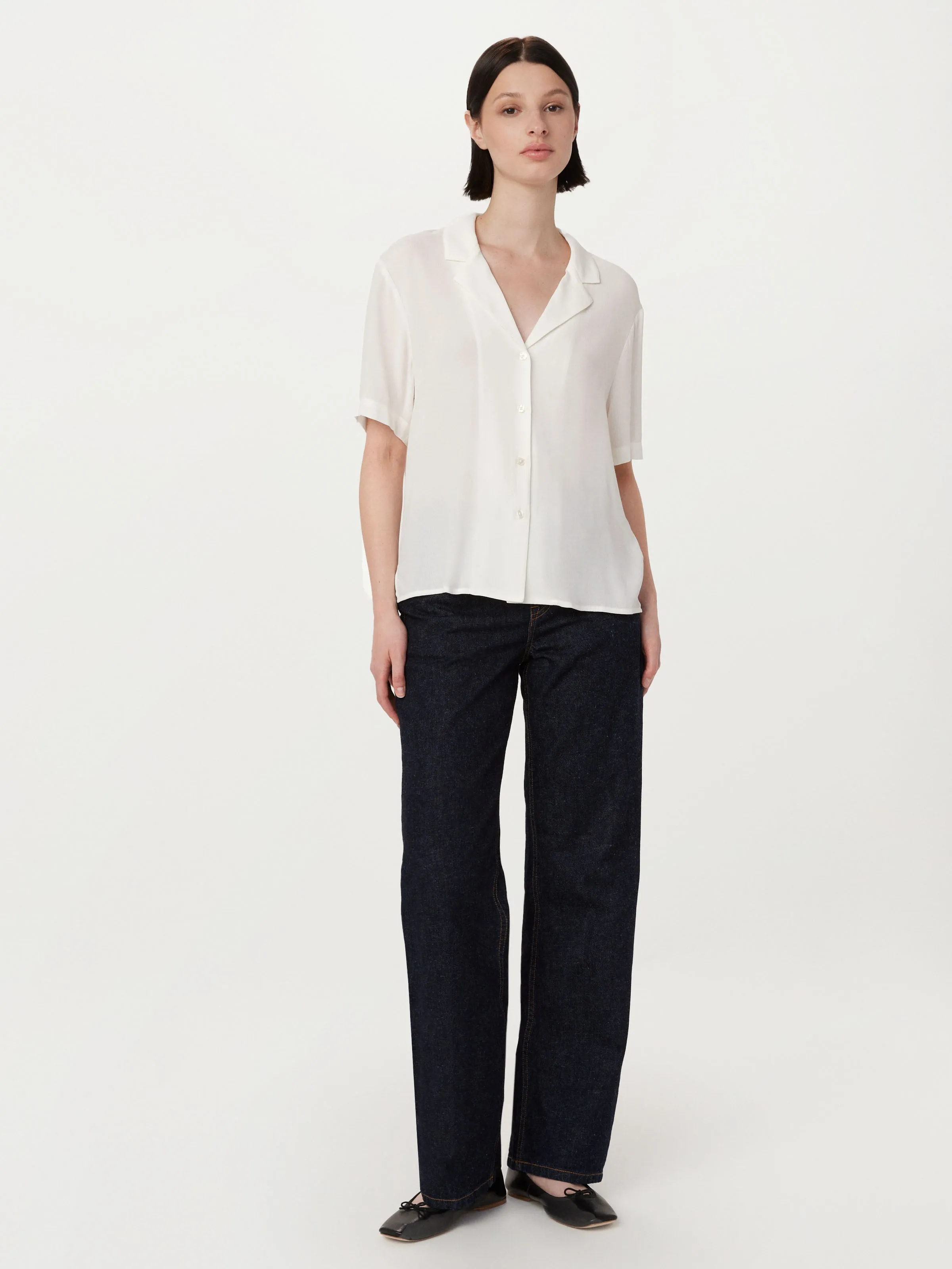 The Camp Collar Blouse in White