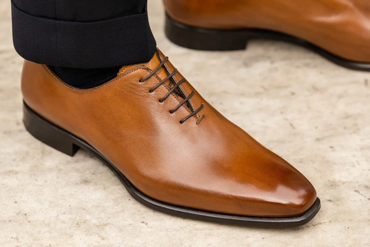 The Ramses Wholecut Oxford - Cognac Brown