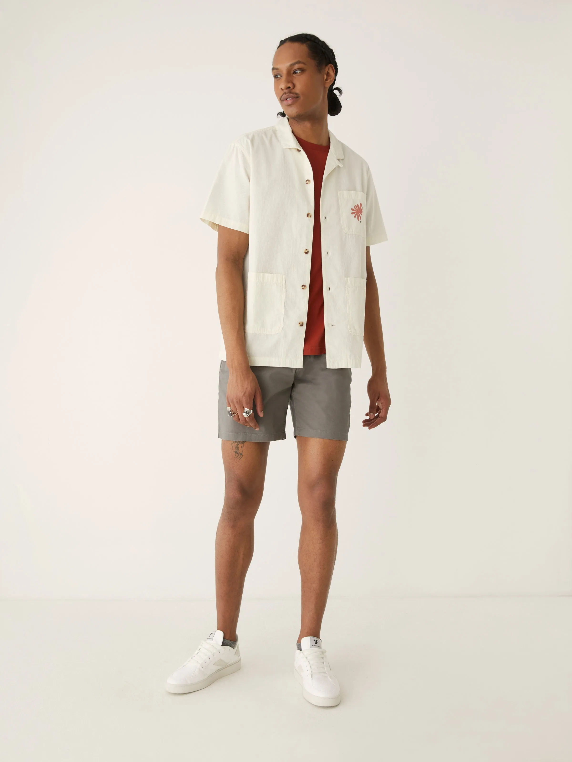 The Seersucker Summer Overshirt in White