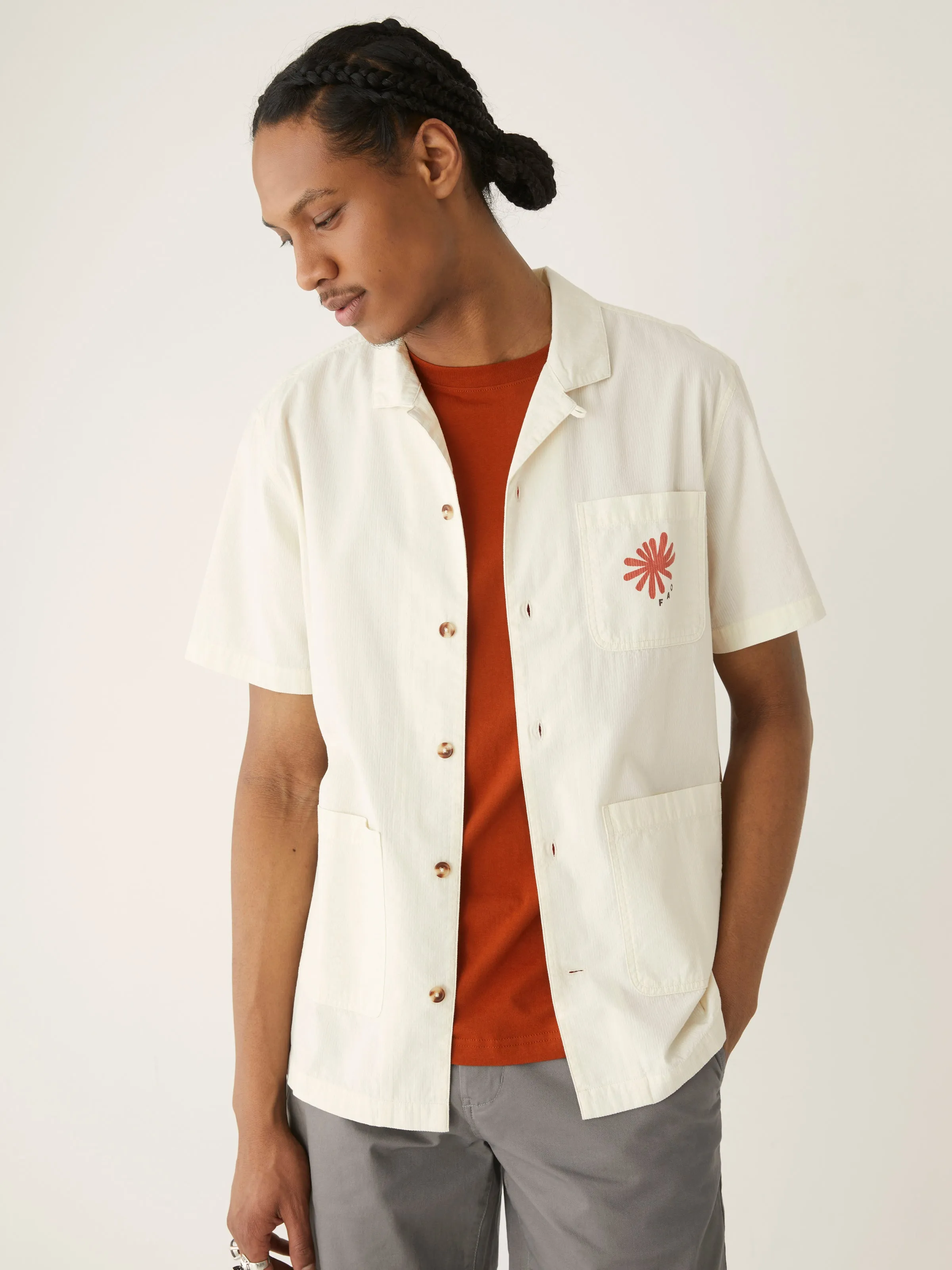 The Seersucker Summer Overshirt in White