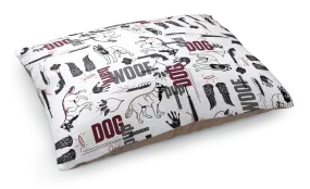 The Walking Dead Dog Pattern Pet Bed