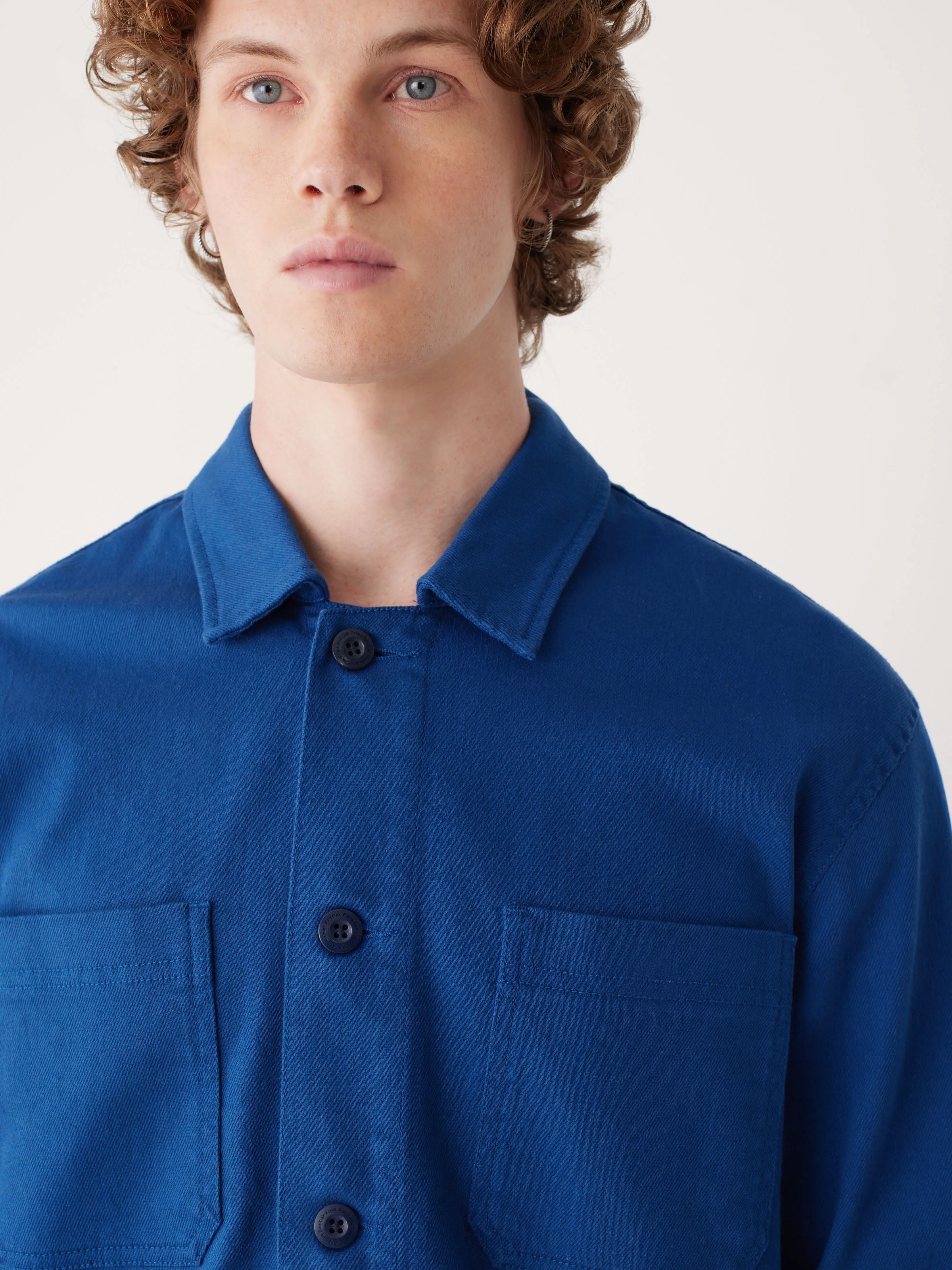 The Worker Overshirt in Cobalt