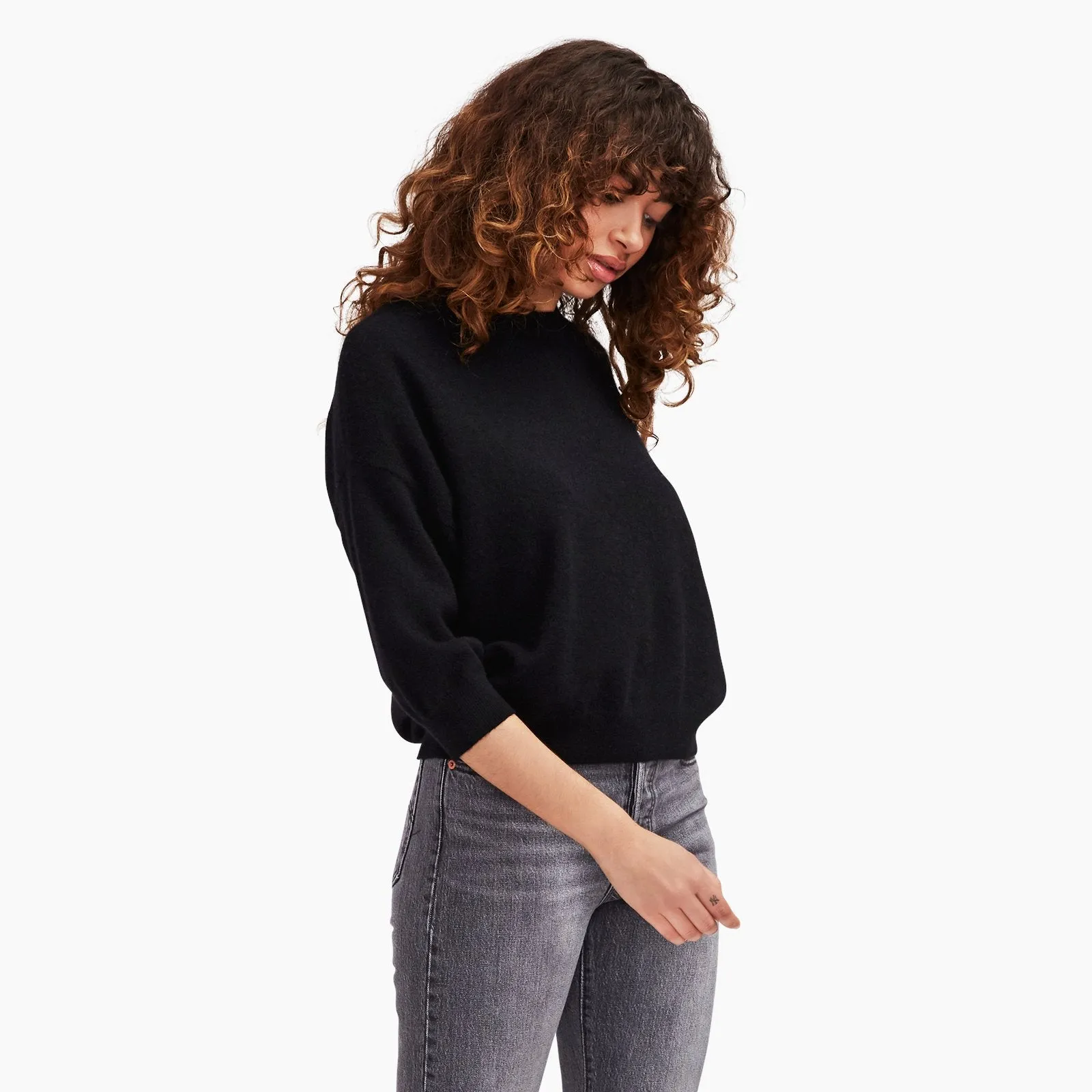 Three-Quarter Sleeve Sweatshirt