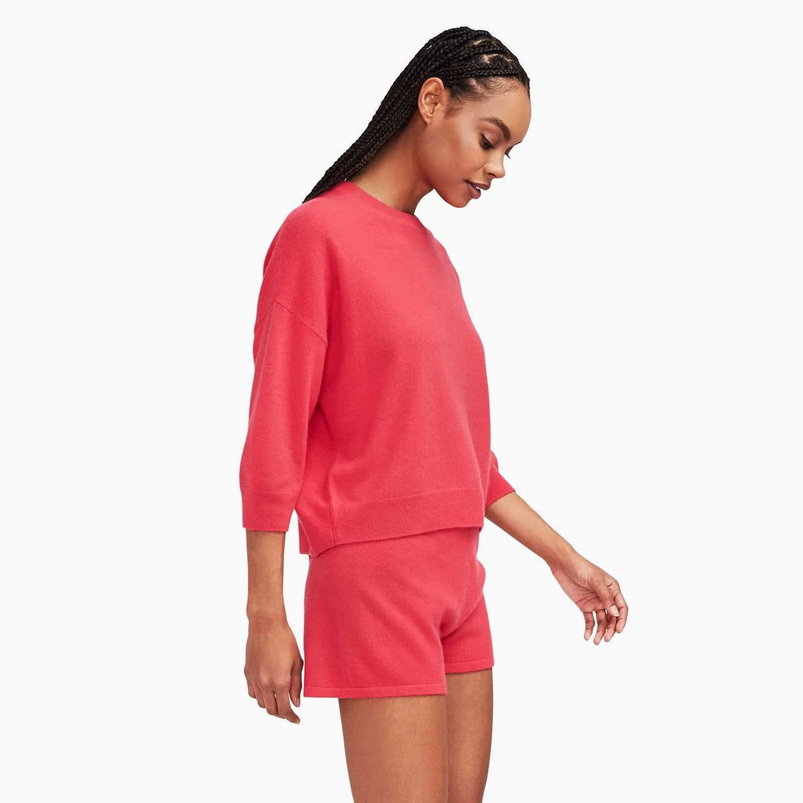 Three-Quarter Sleeve Sweatshirt