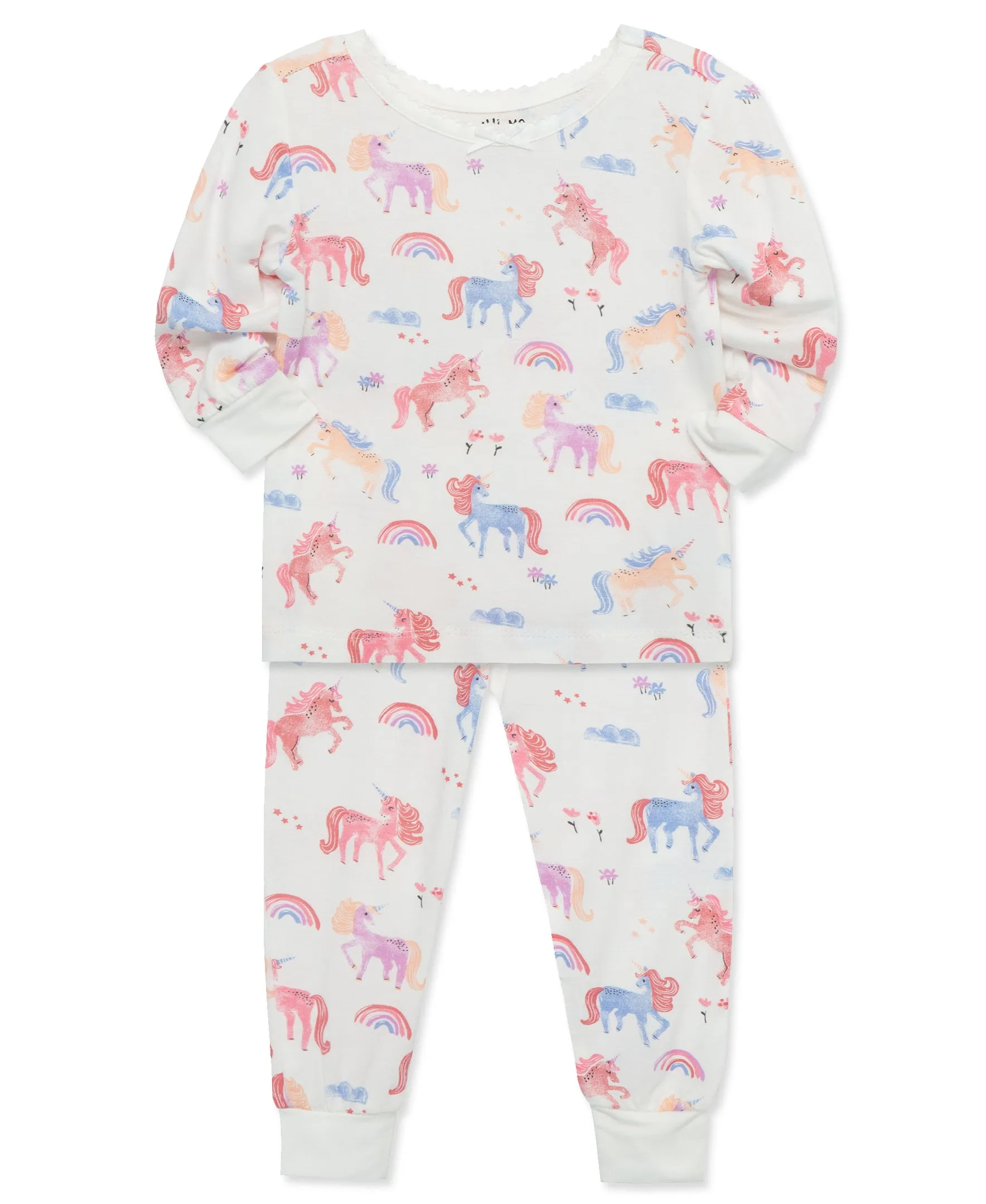 Unicorn 4-Piece Bamboo Pajama Set (12M-24M)