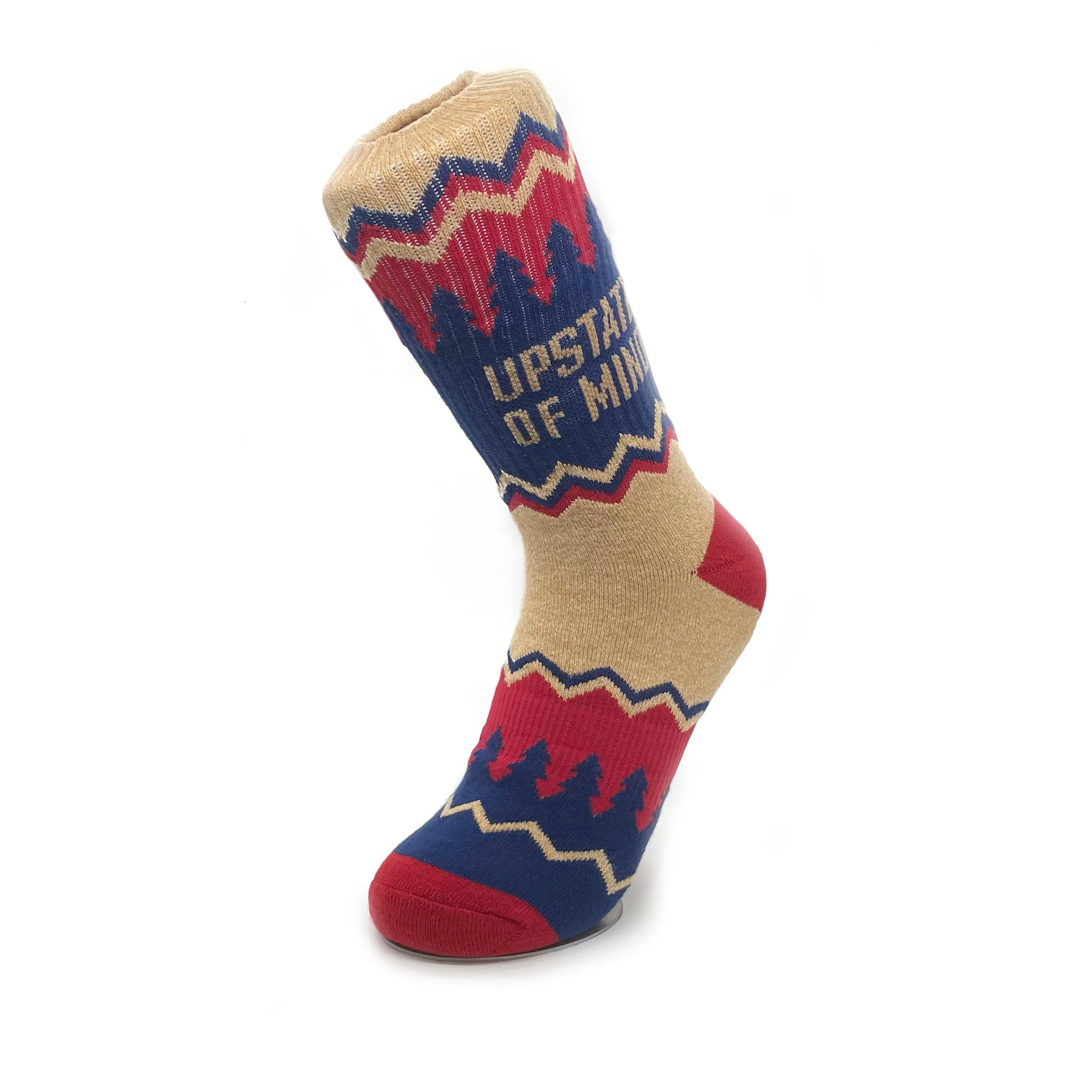 Upstate of Mind Standard Socks - Red/Navy