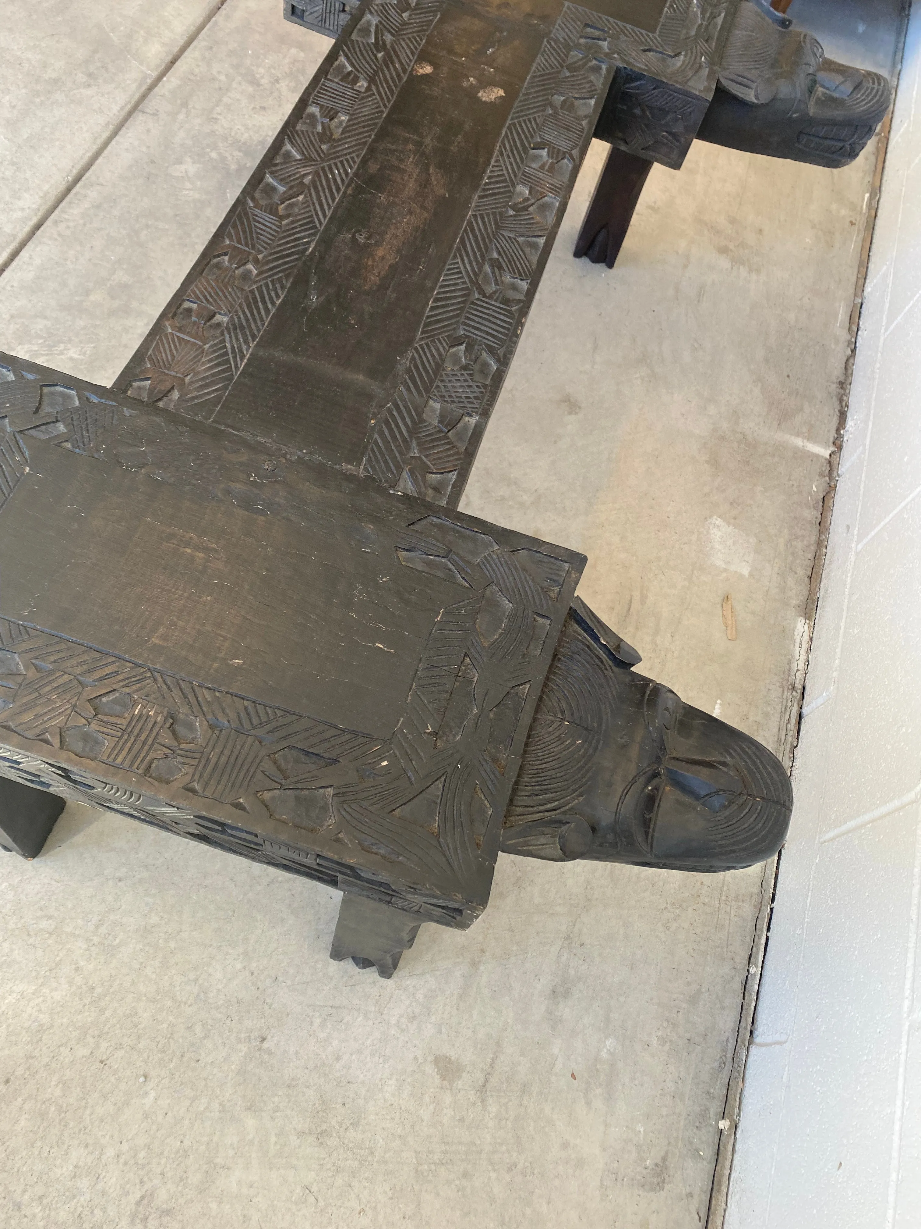 Vintage Indonesian Carved Table