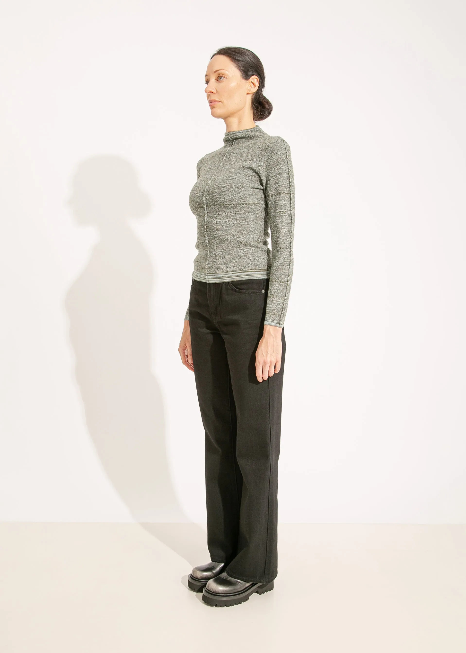 W24 | SANA KNIT / KHAKI-AQUA