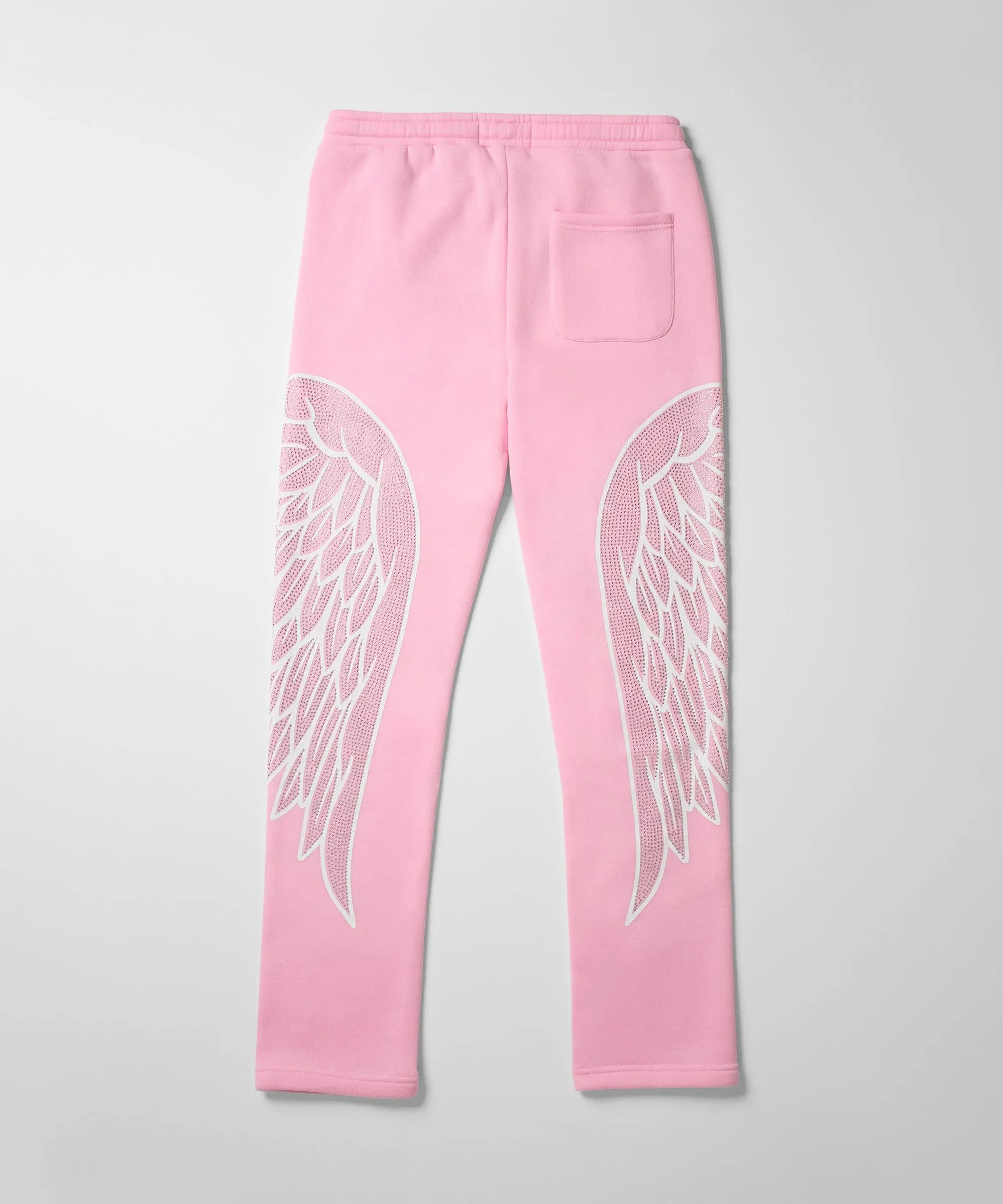 Women Fly Higher Rhinestone Joggers - Pink