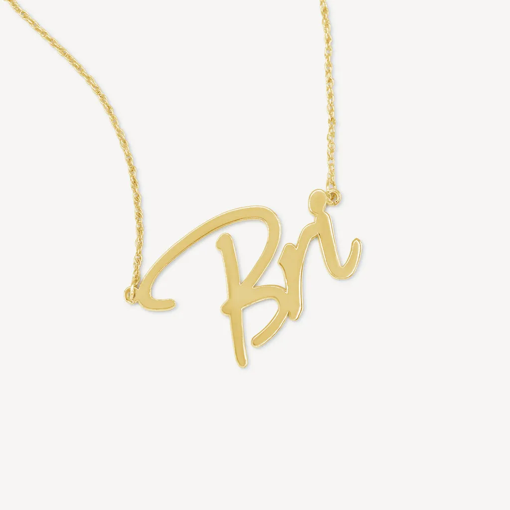 Womens Gold Custom Name Necklace